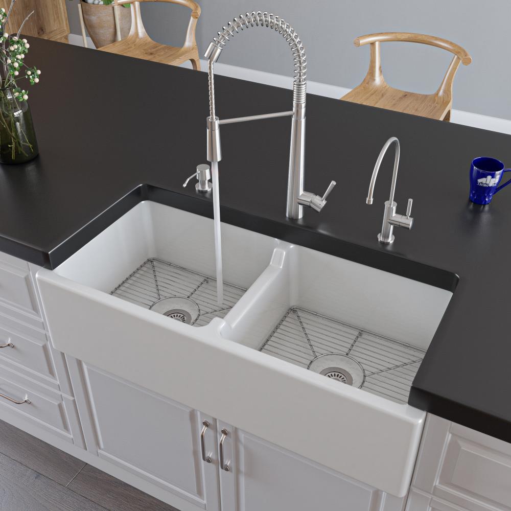 Stainless Steel Commercial Spring Kitchen Faucet with Pull Down Spray