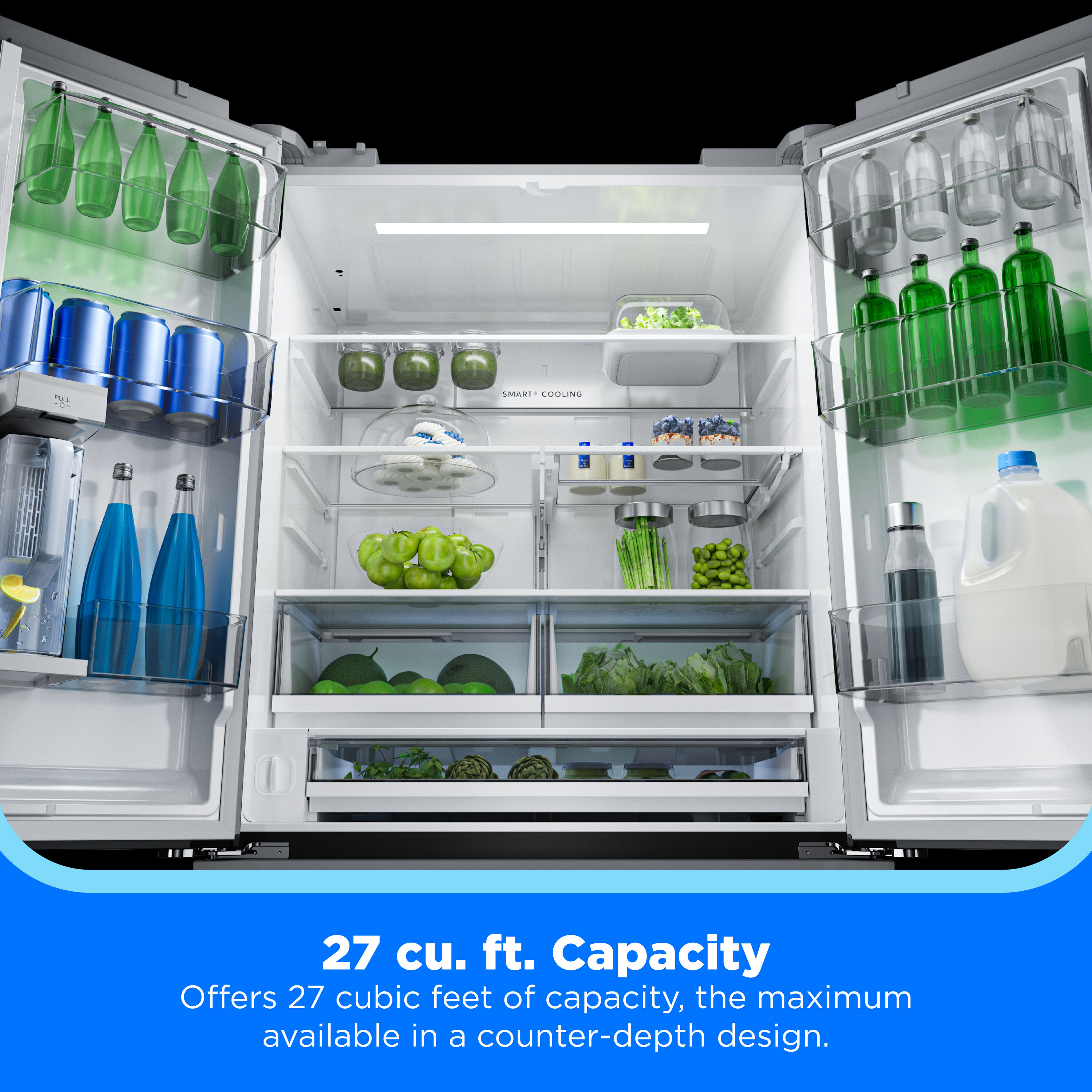 Midea MRF27I6BST French-Door-Refrigerators - View #3