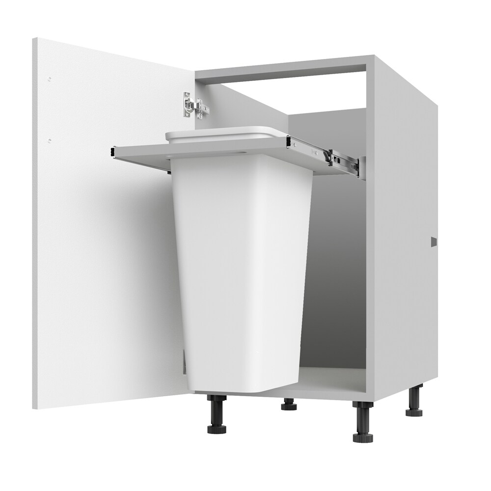 WeatherStrong IB1827FHLTC-MSW Miami 18-in W x 34.5-in D x 27-in H Modular Outdoor Kitchen Pull-out wastebasket cabinet