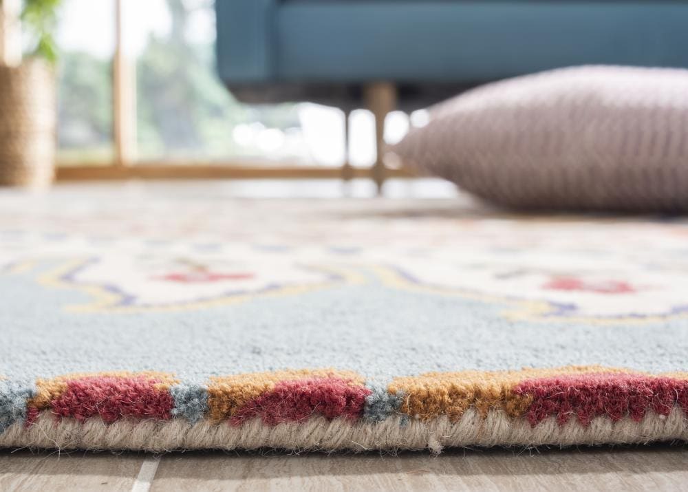 Ivory Bliss Round Hand-Tufted Wool & Viscose Rug - 7' Diameter