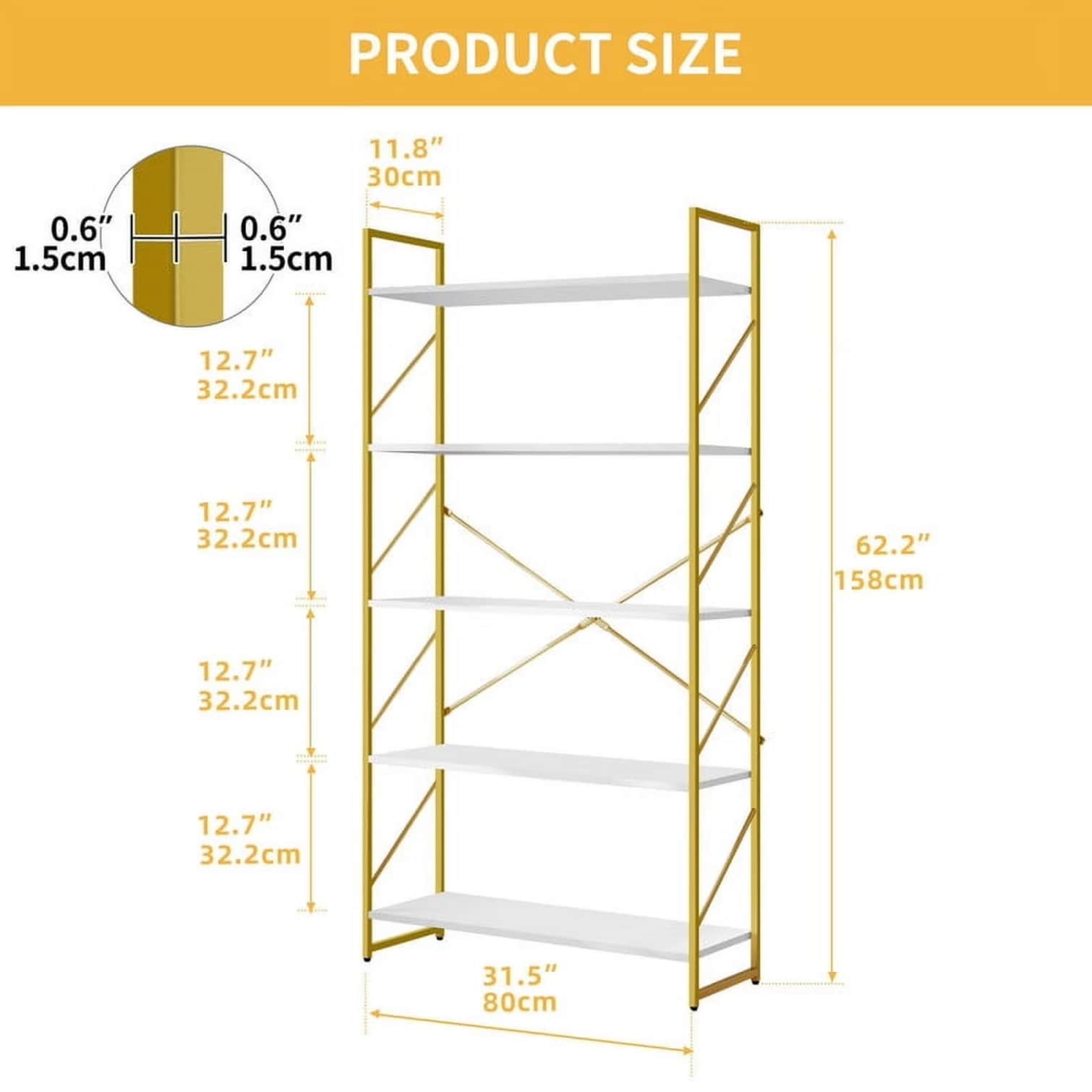 sunjurt H71GT16SFXNQ bookcases - View #4