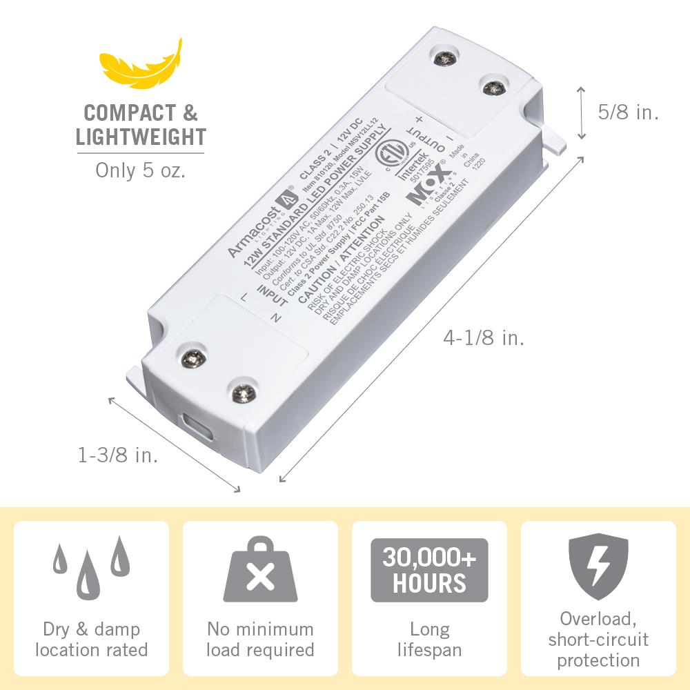 Armacost Lighting 12-Watt Standard 12-Volt DC Constant Voltage LED