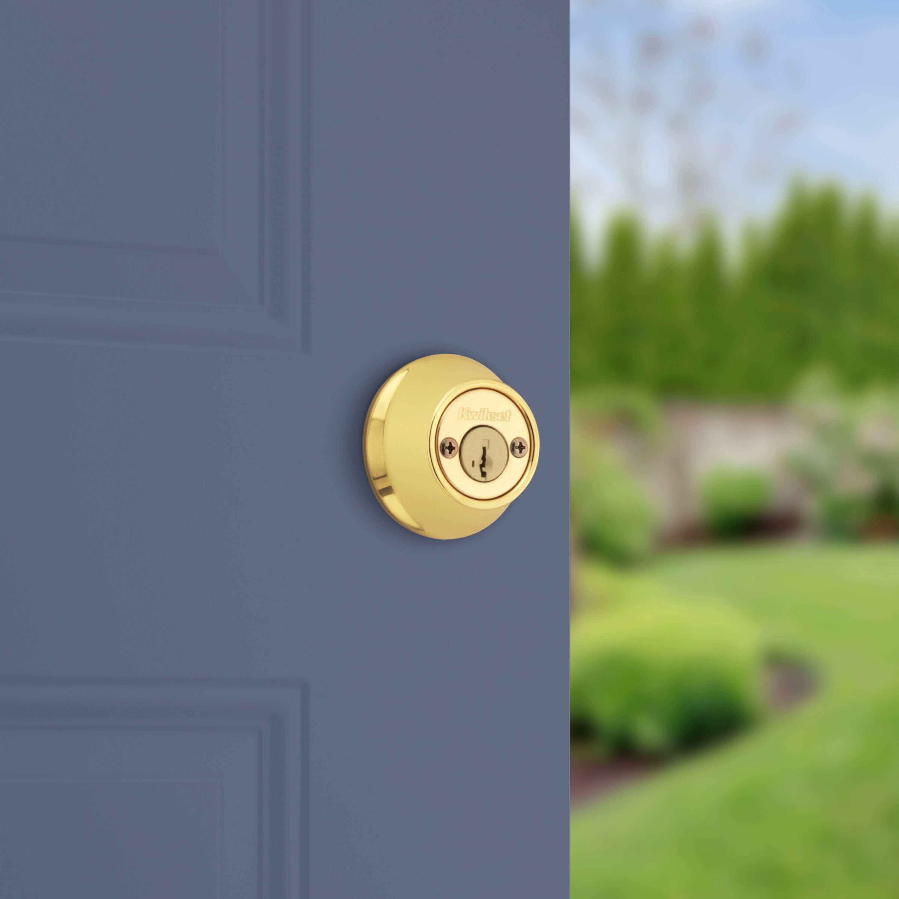 Polished Brass Double Cylinder Deadbolt with SmartKey
