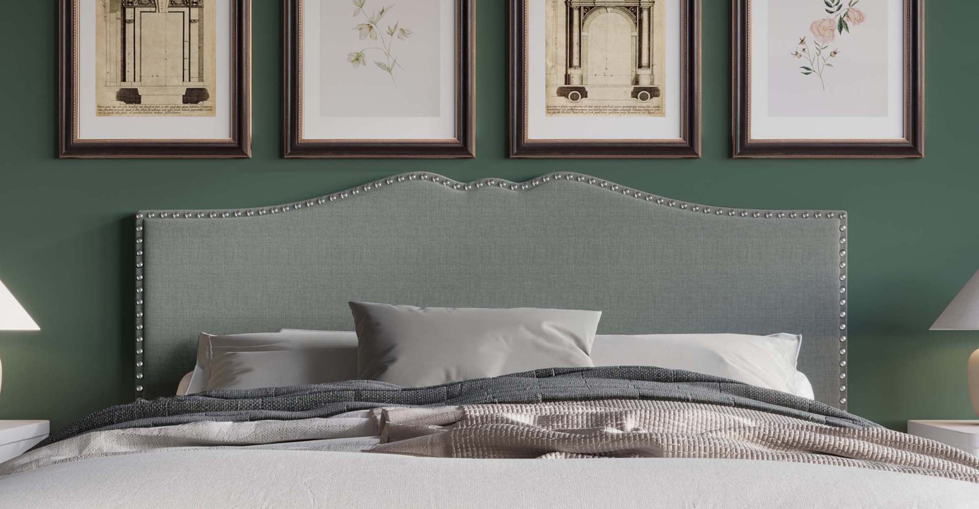 CasePiece C8375QUHB-LGY-LN Upholstered-Headboards - View #2