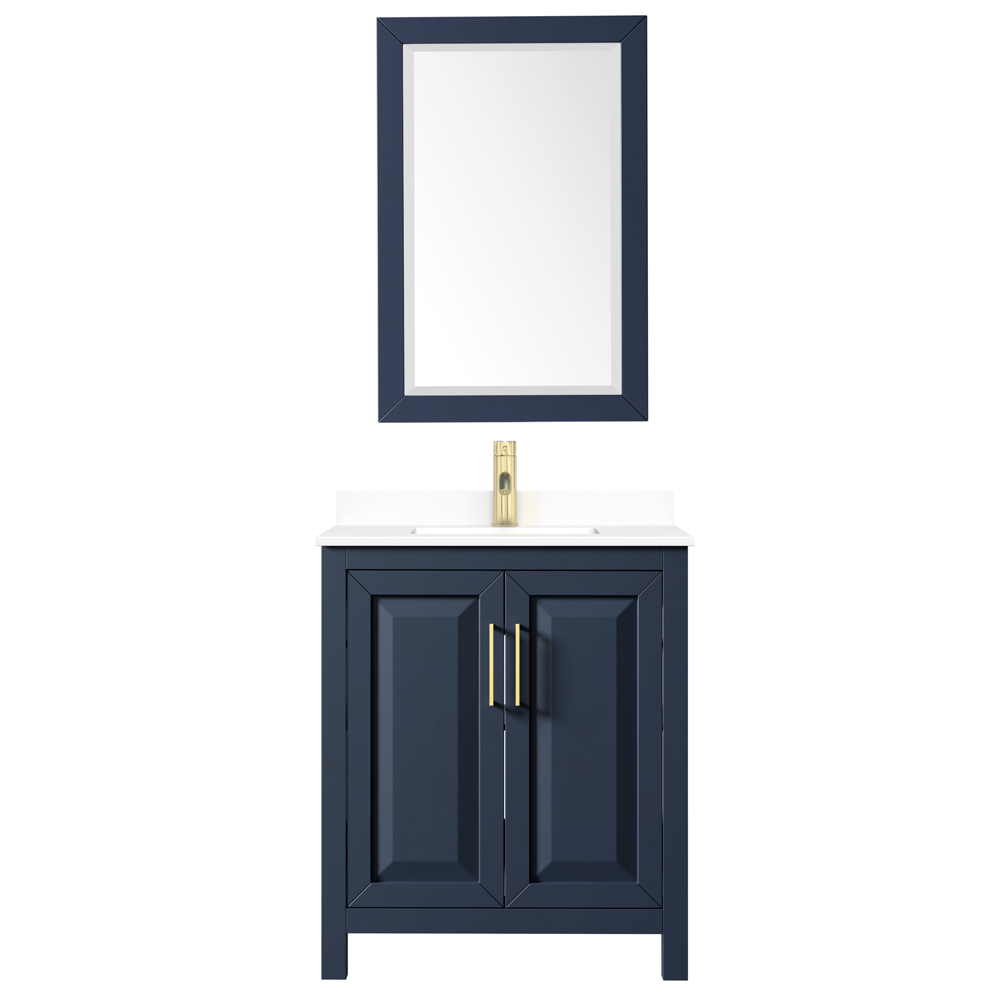 Wyndham Collection WCV252530SBLWCUNSM24 Bath-Vanity-Combo - View #3