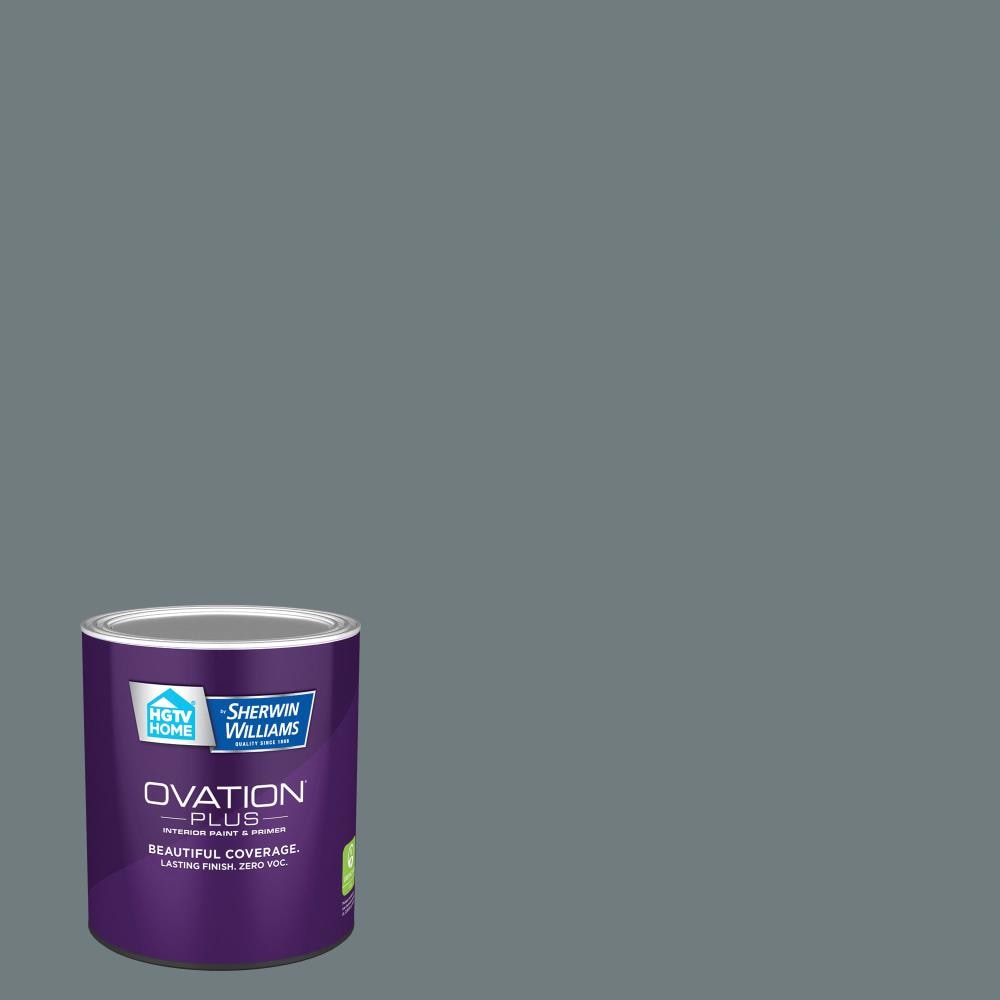HGTV HOME by Sherwin-Williams 5001-2A-2557208 Ovation Plus Semi-gloss Academy Gray 5001-2A Latex Interior Paint Paint + Primer ( 1-quart )