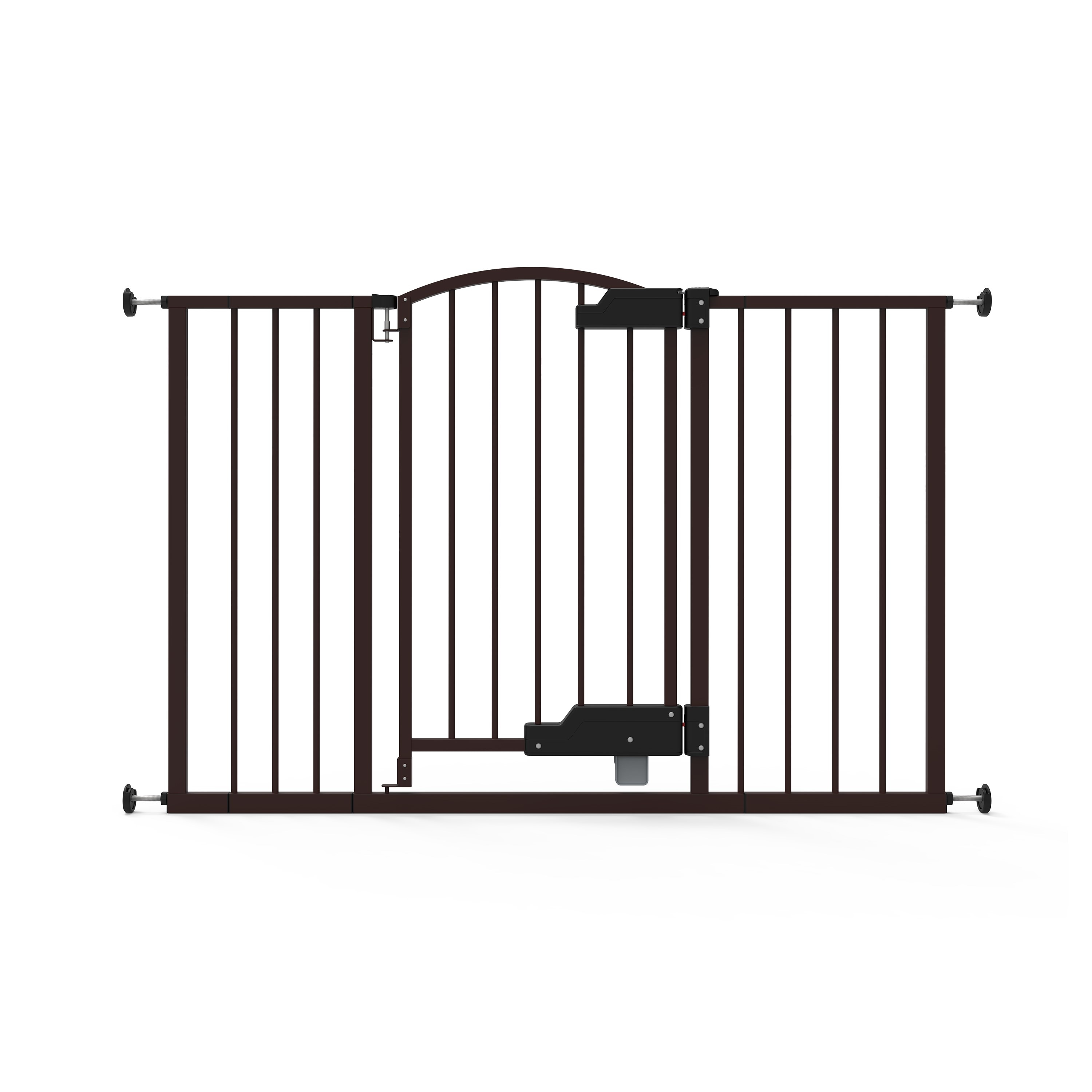 Ingenuity 17024 33.27-in H Tension-mount Expandable Gray Metal Pet Gate