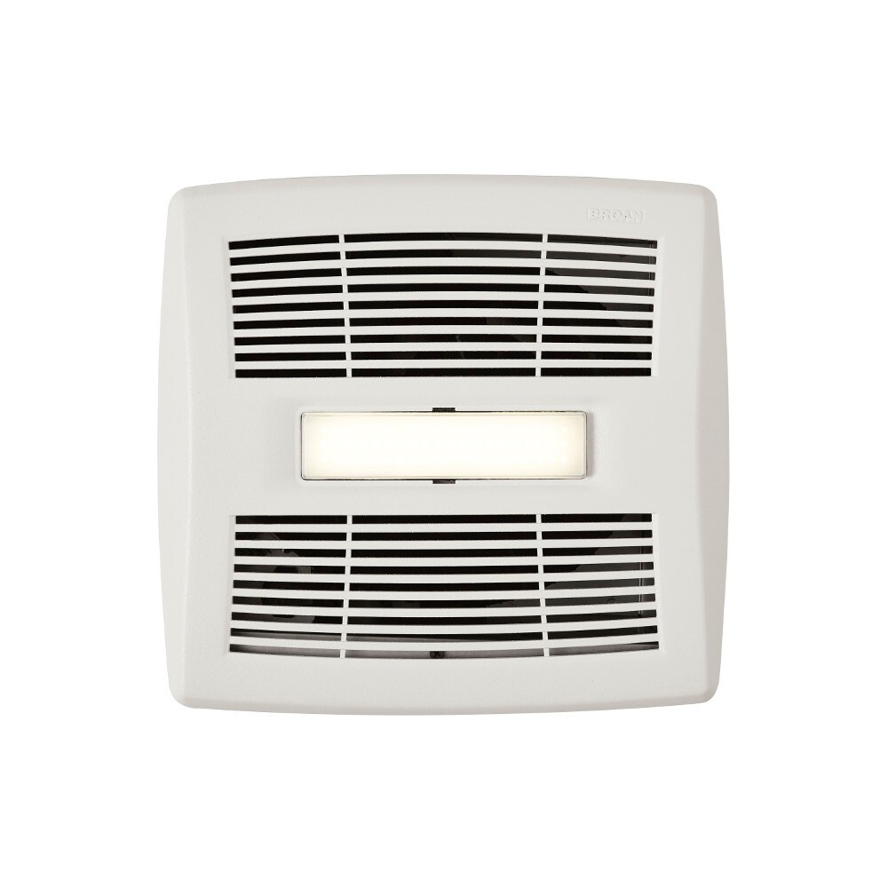 Broan Invent Series 1 5 Sone 80 Cfm White Lighted Bathroom Fan Energy