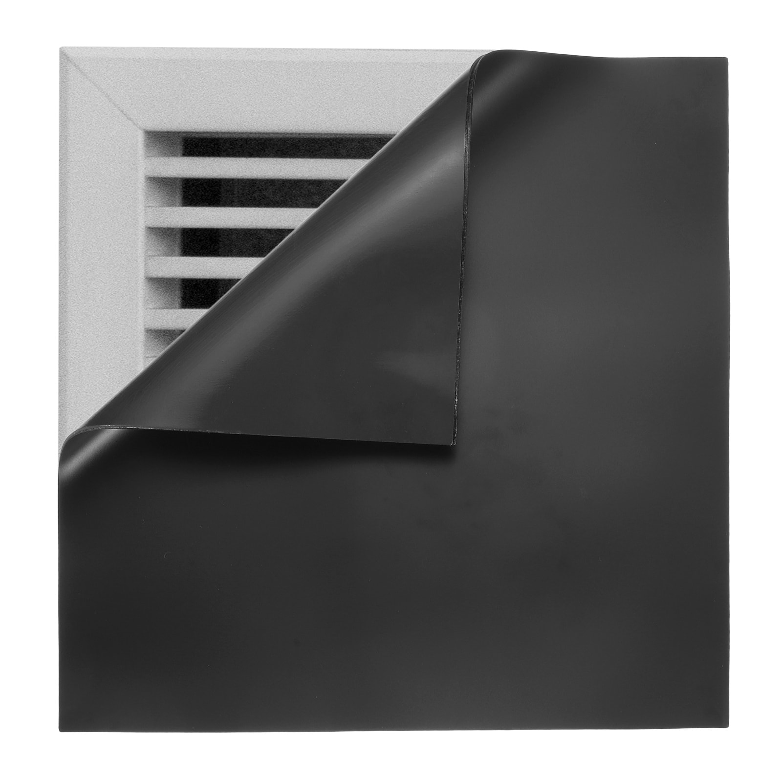 PATIKIL Square Magnetic Vent Covers 12x12inch Floor Air Vent Blocker Covers Register Sound Proof Cover for Home Floor Wall Ceiling Black