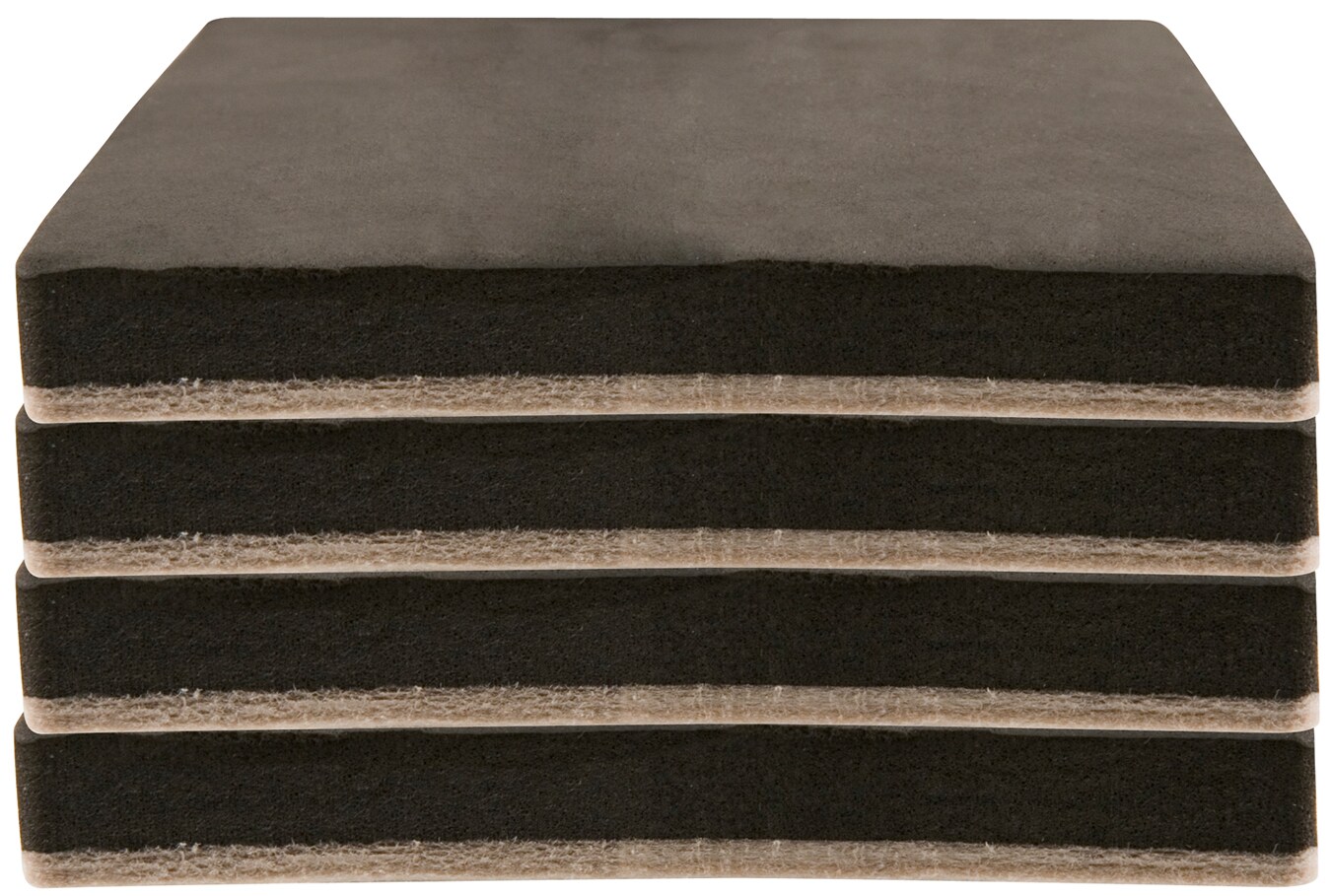 Waxman 4703195L 4-Pack 5" x 5" x 0.44"D Round Felt Hard Surface Furniture Slider