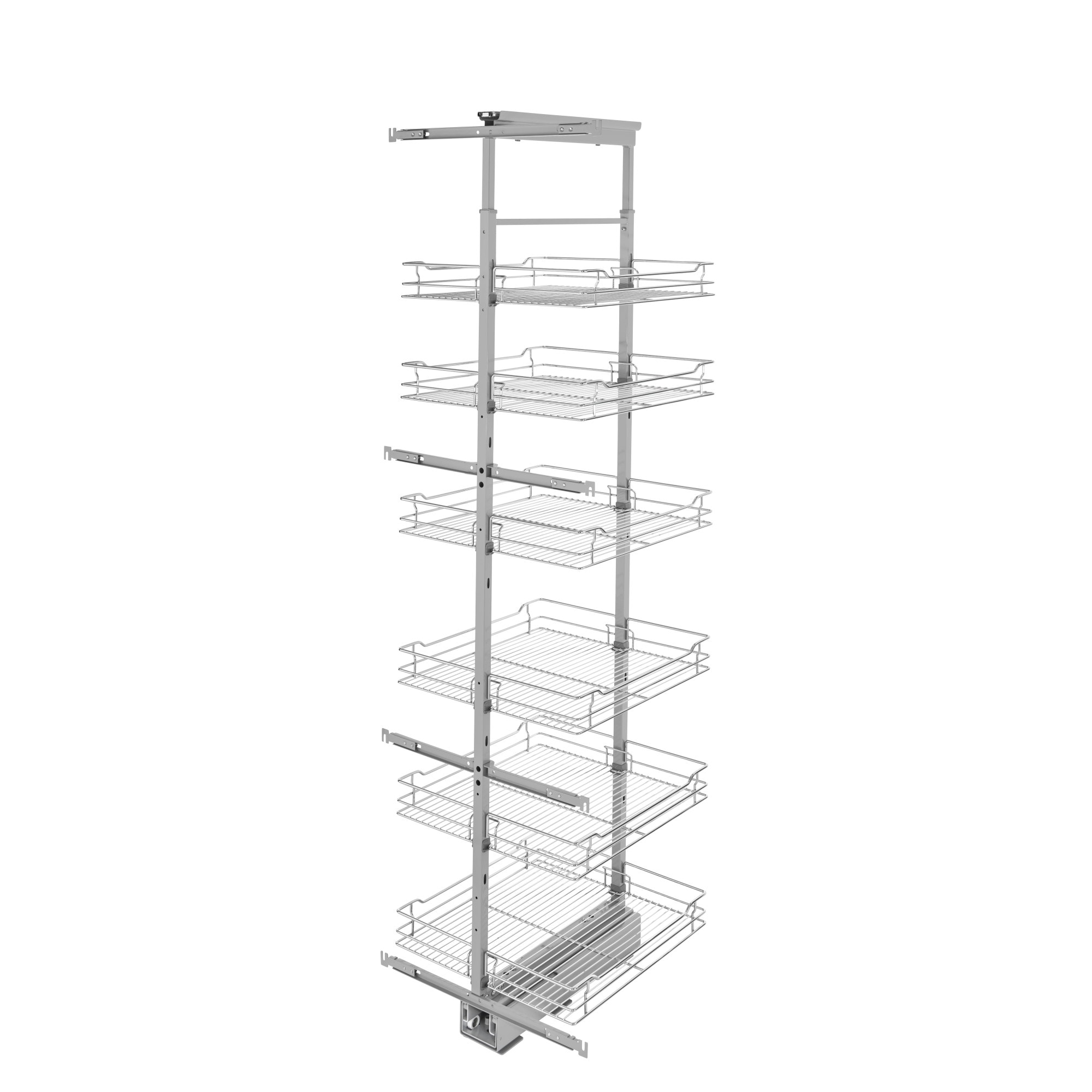 Rev-A-Shelf 20.69-in W x 73.63-in H 6-Tier Cabinet-mount Metal Soft ...