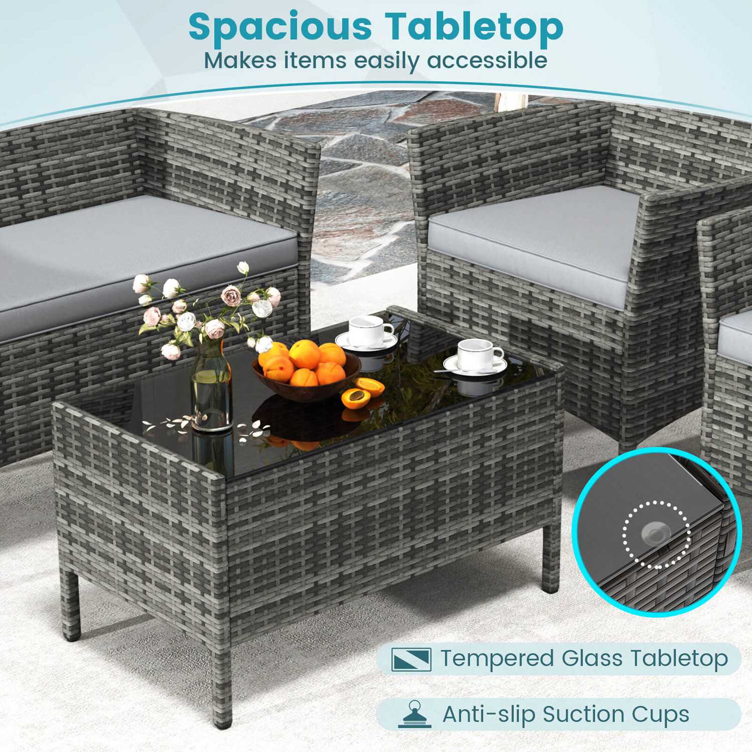 Costway HCST05332 Patio-Conversation-Sets - View #6