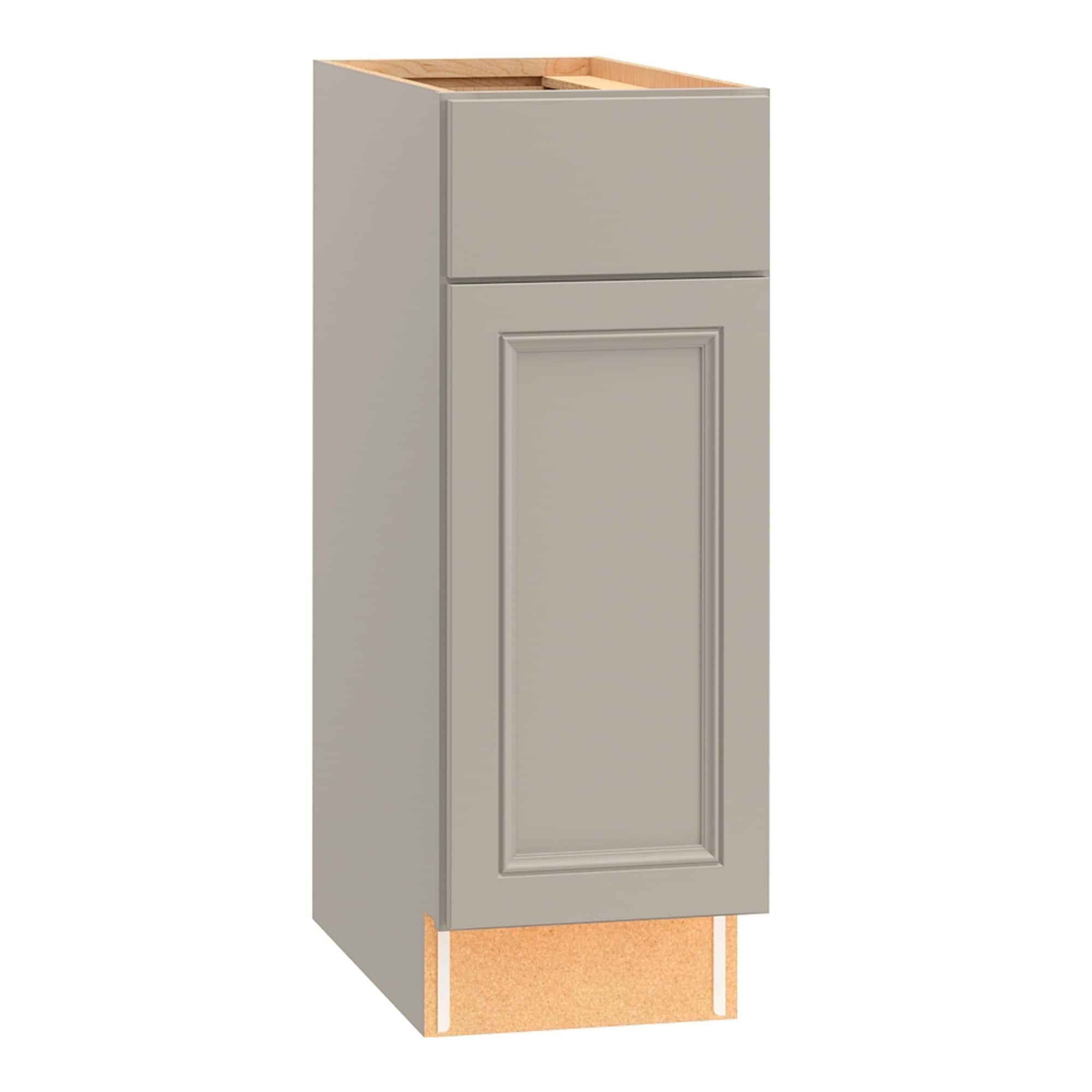 Diamond NOW G15 B12R Wintucket 12-in W x 35-in H x 23.75-in D Cool Gray Base Fully assembled Cabinet Recessed Panel Square