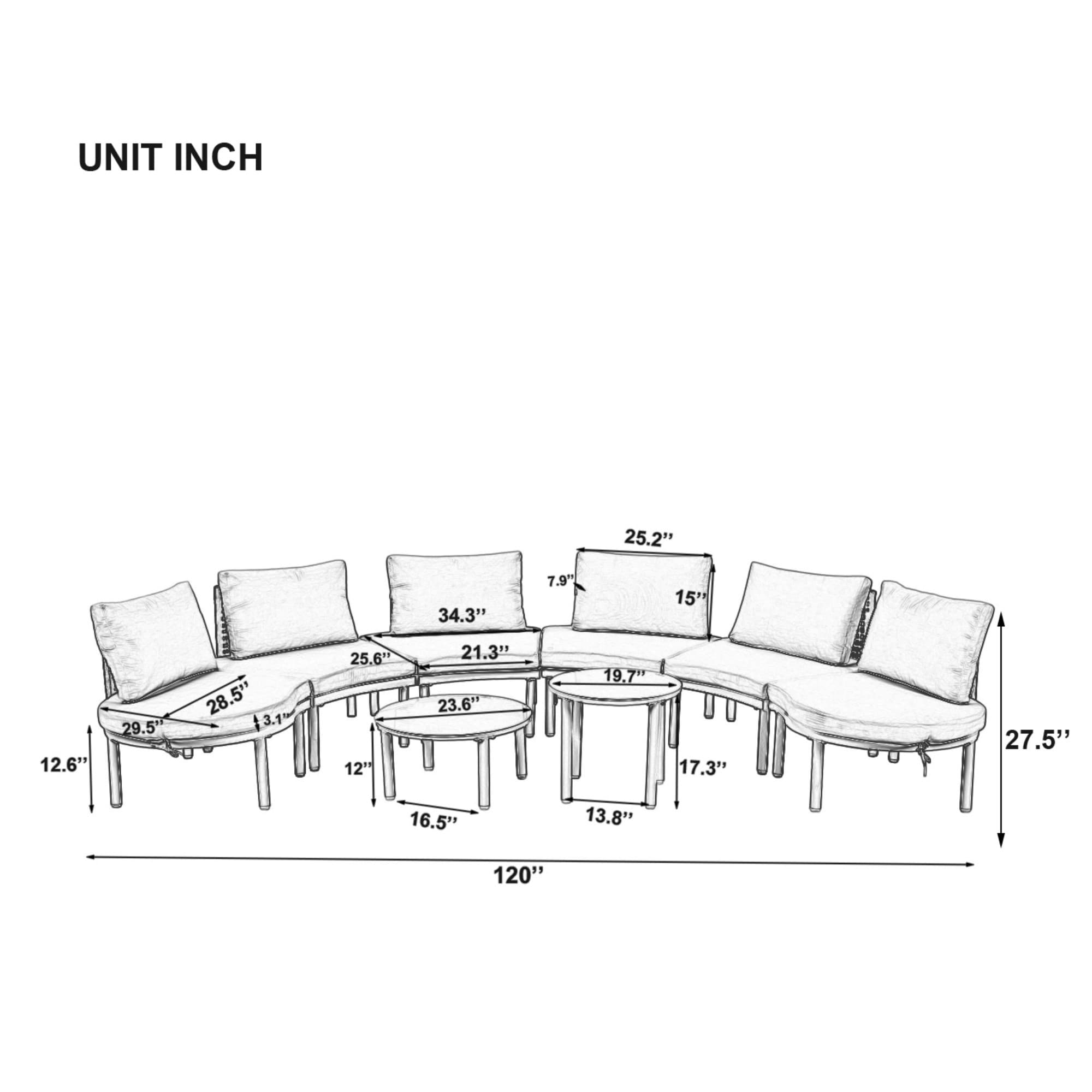 Dimakai DI-TO1029AA3P Patio-Conversation-Sets - View #7