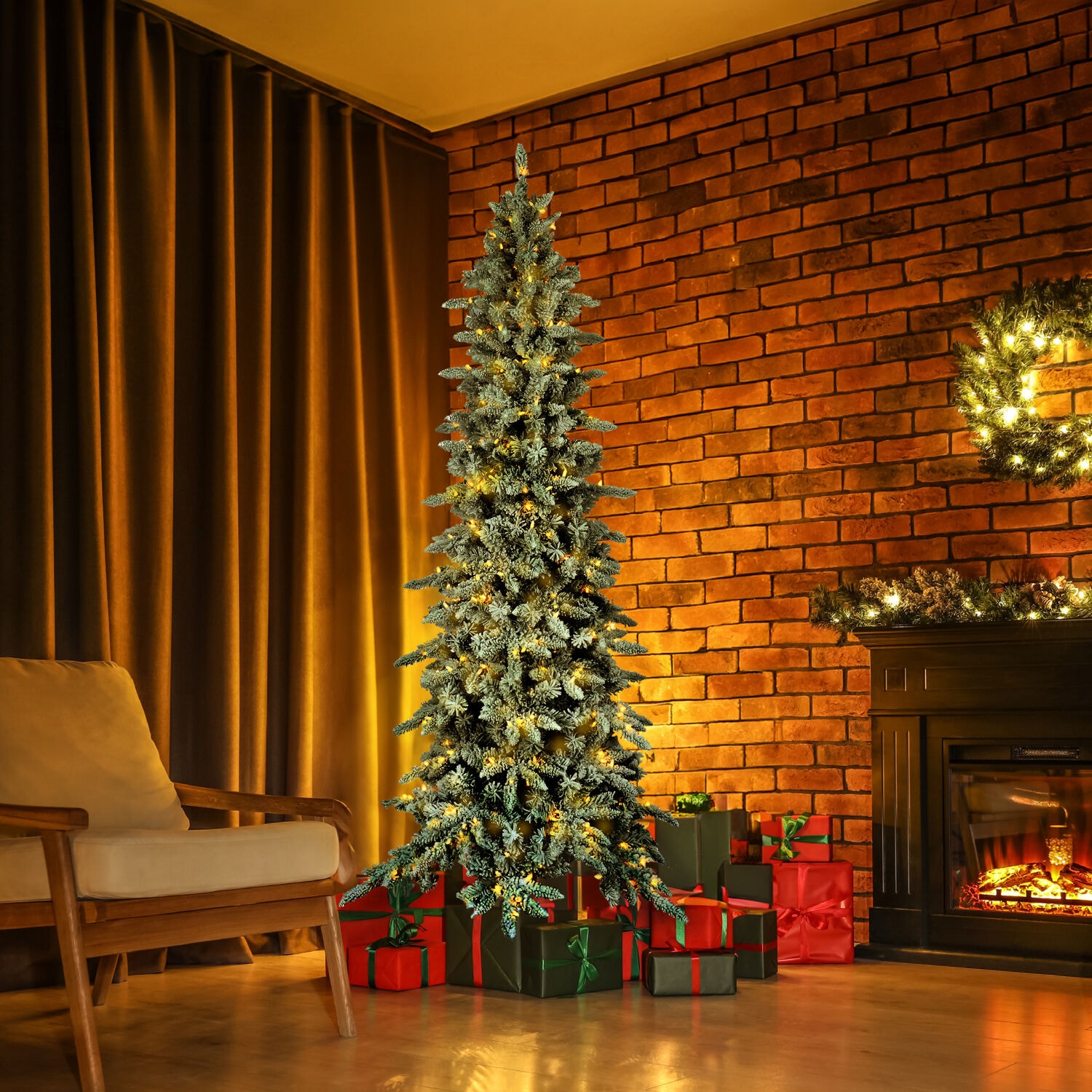 Fraser Hill Farm FFMPS090-5SN Artificial-Christmas-Trees - View #10