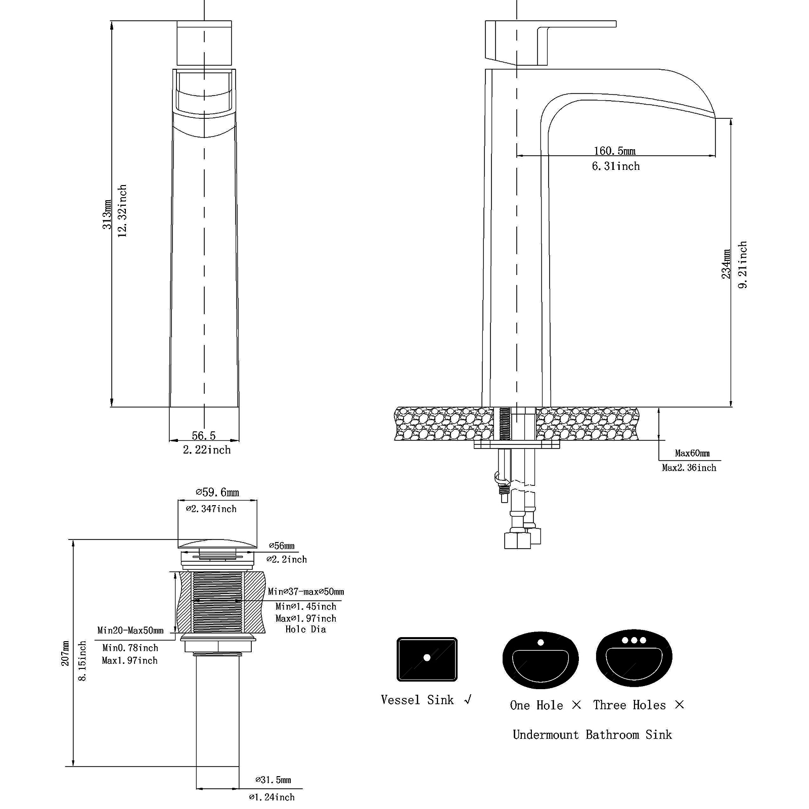 BWE A-96130-N-2 Lavatory-Faucets - View #11