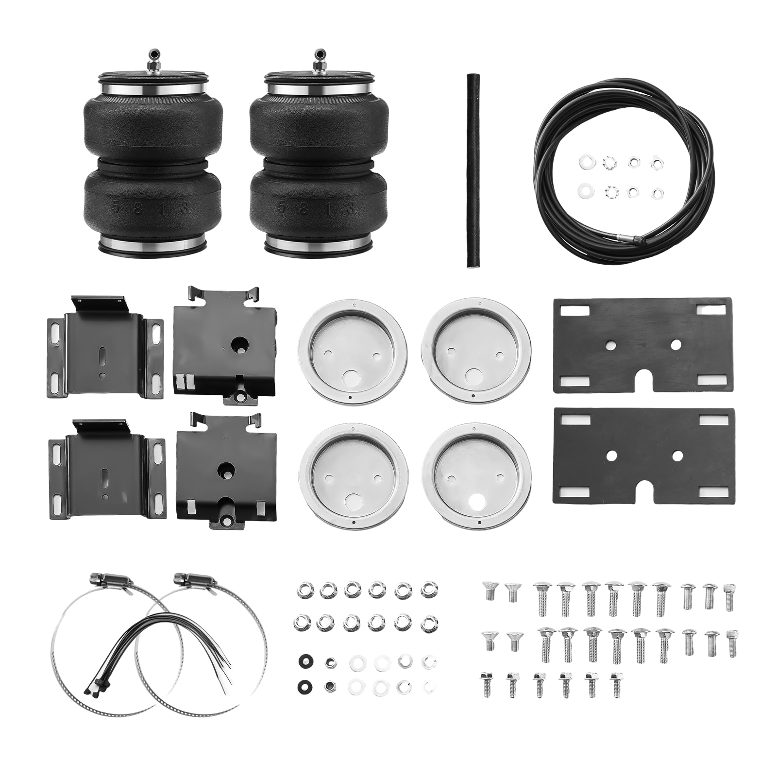 SVOPES SVOPESAQQNXJT07781V0 Air Bag Suspension Kit. Compatible with 2011-2018 Dodge Ram 1500 and 2019-2021 Classic. 5000-lb 5-100 Psi For Smooth Ride