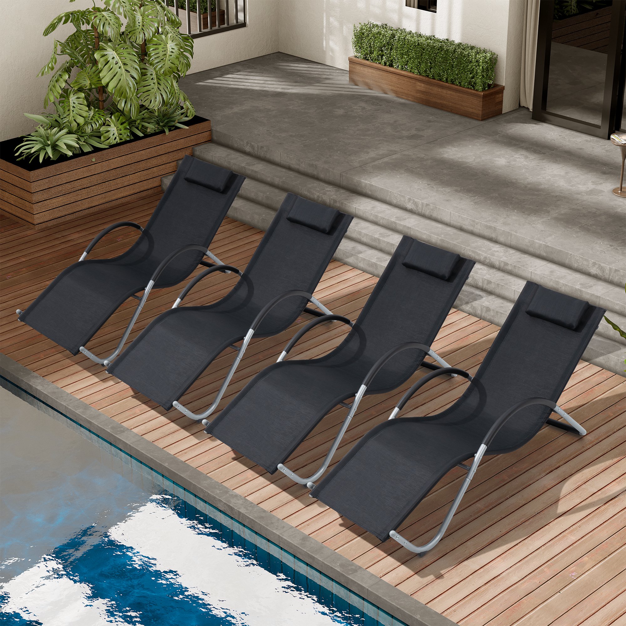 Crestlive Products CL-LG032BLK-1 Patio-Chairs - View #9