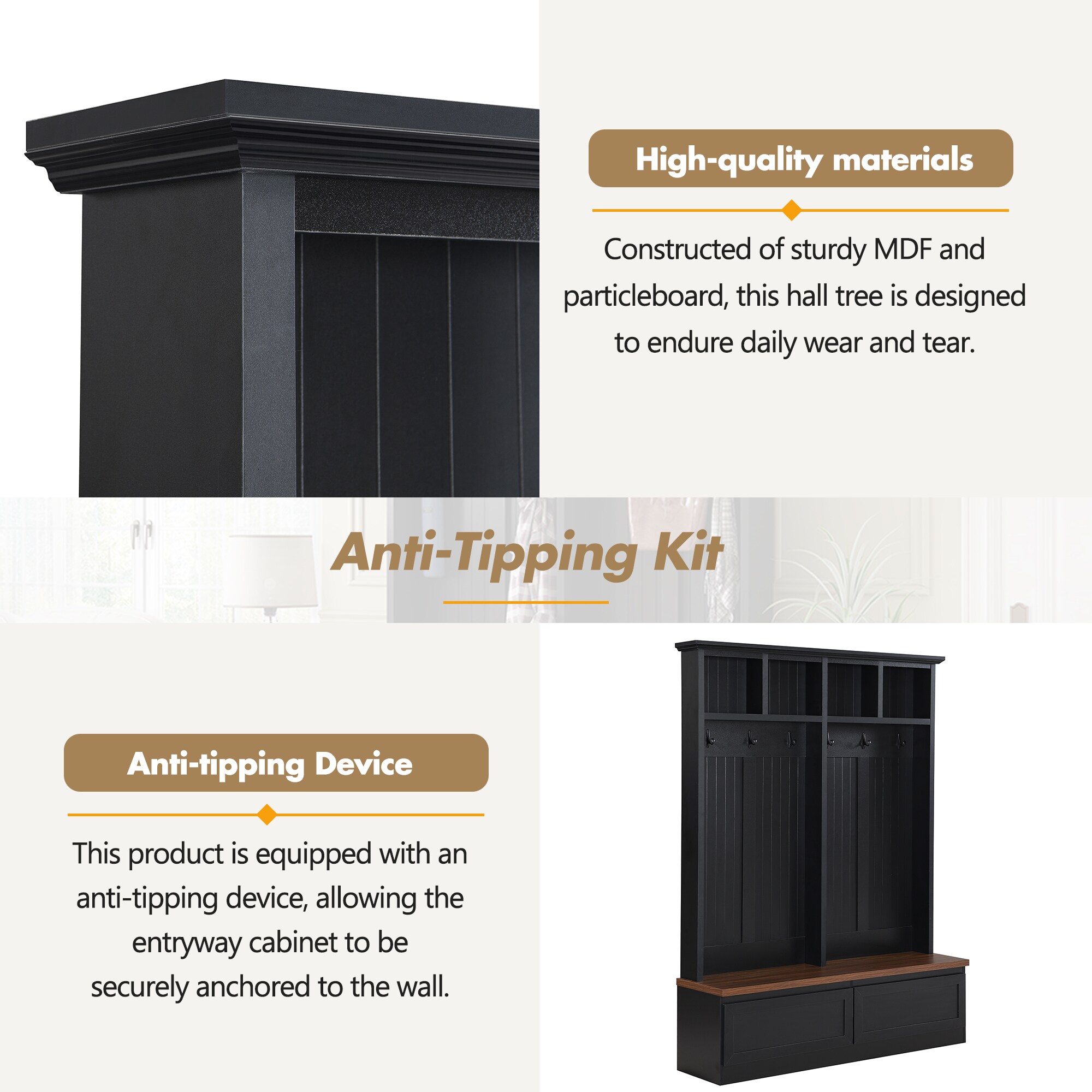 LOVMOR SF-M-N721P205660B Hall-Trees - View #6