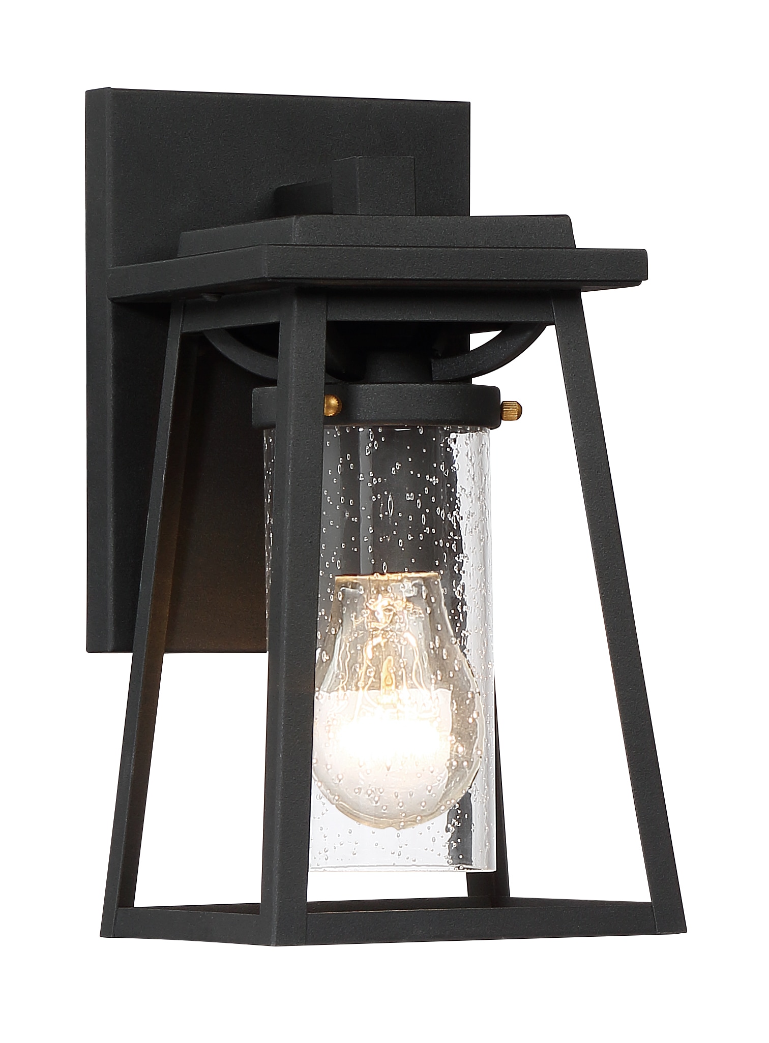Minka Lavery 72711-66G Lanister Court 1 -Light 10.5-in H Matte Black Hardwired Outdoor Wall Light
