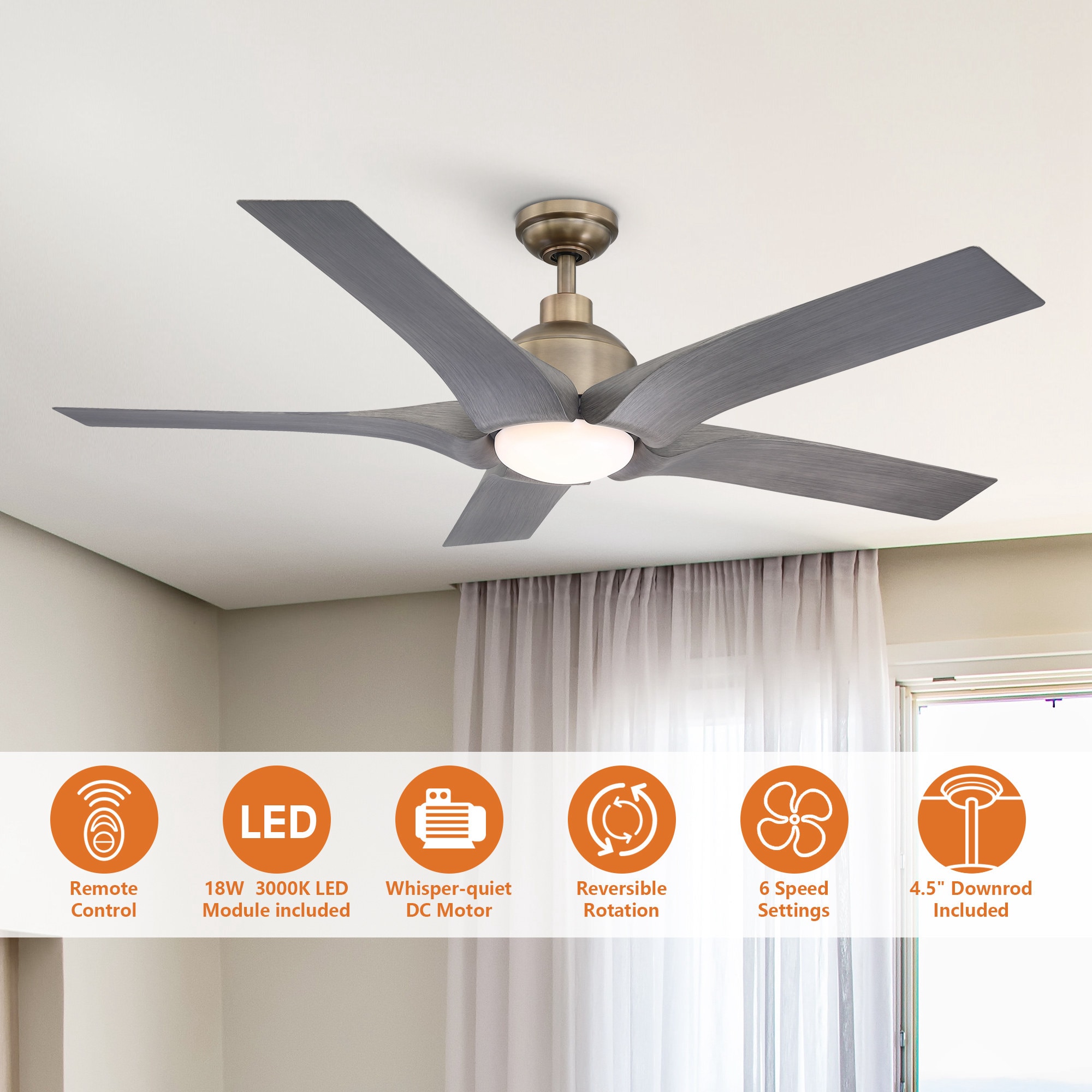 Parrot Uncle BBLDA158A Ceiling-Fans - View #4