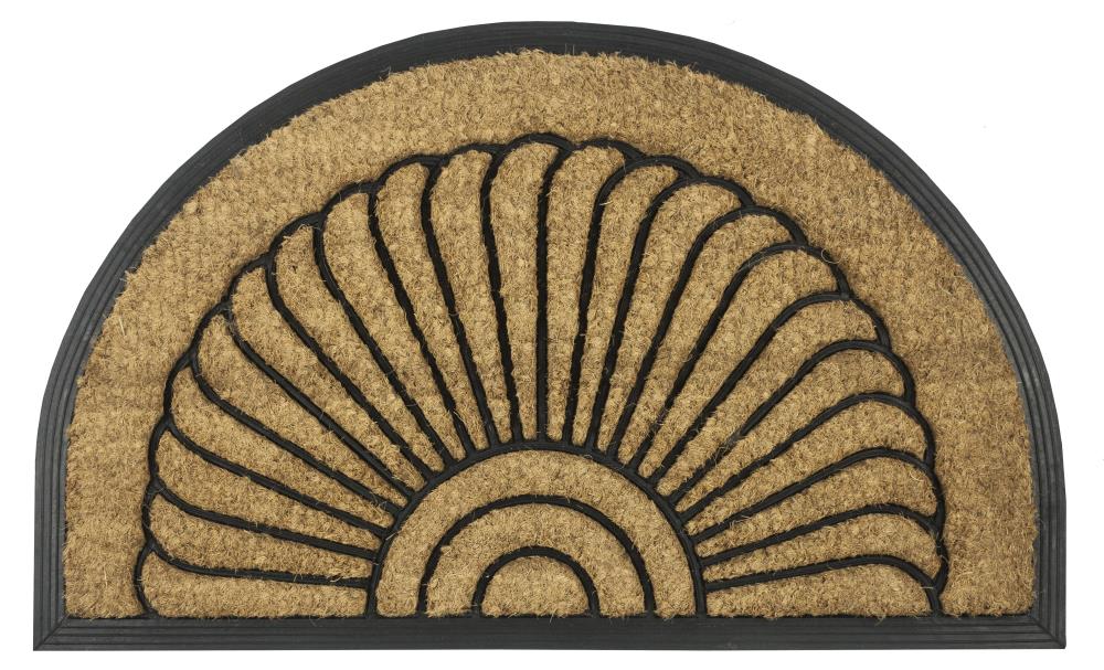 Entryways 157BR 2-ft x 3-ft Natural Coir Half-round Outdoor Door Mat