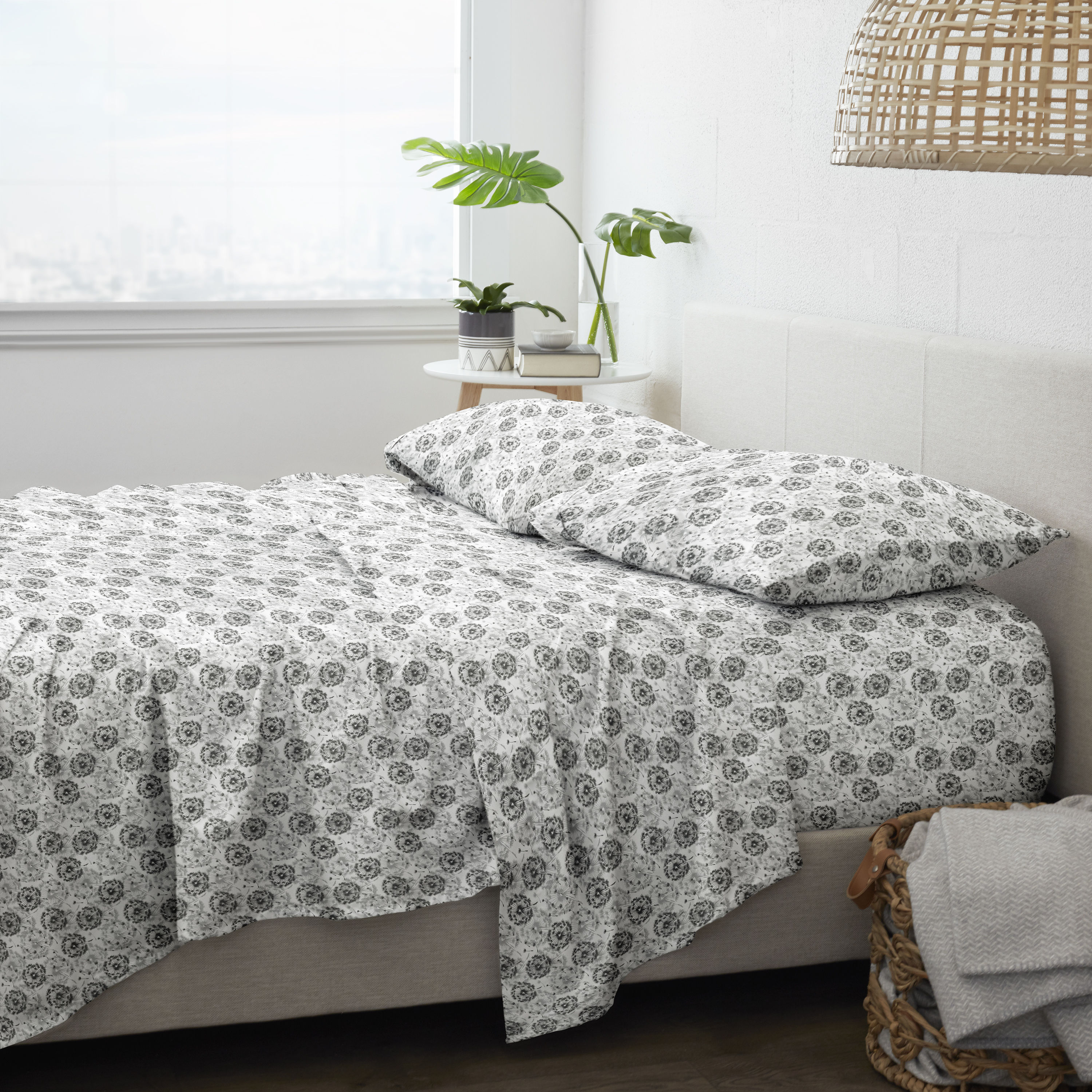 Ienjoy Home IEH-4PC-MAW-TW-GR Twin 20000 -Thread Count Microfiber Light Gray 3 -Piece Bed Sheet Set