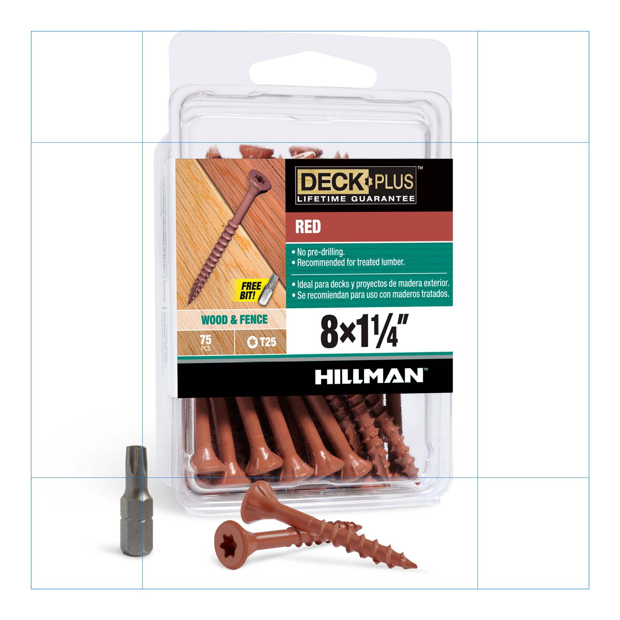 Deck Plus 42596 #8 x 1-1/4-in Wood to wood Deck Screws ( 75 -Per Box )