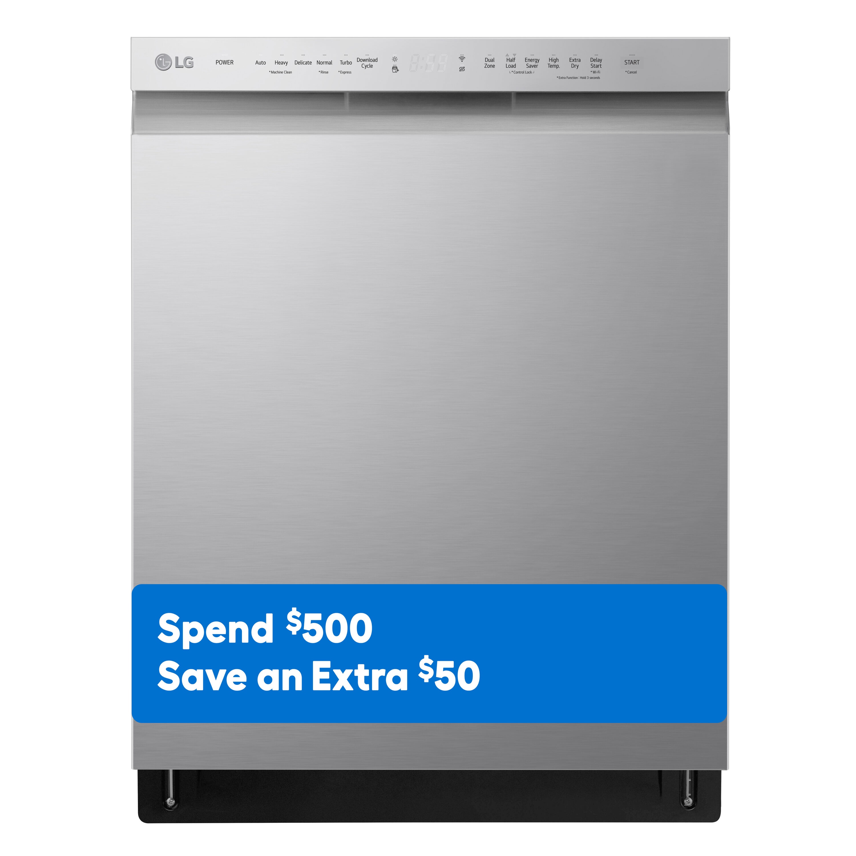 LG QuadWash Front Control 24-in Smart Built-In Dishwasher 