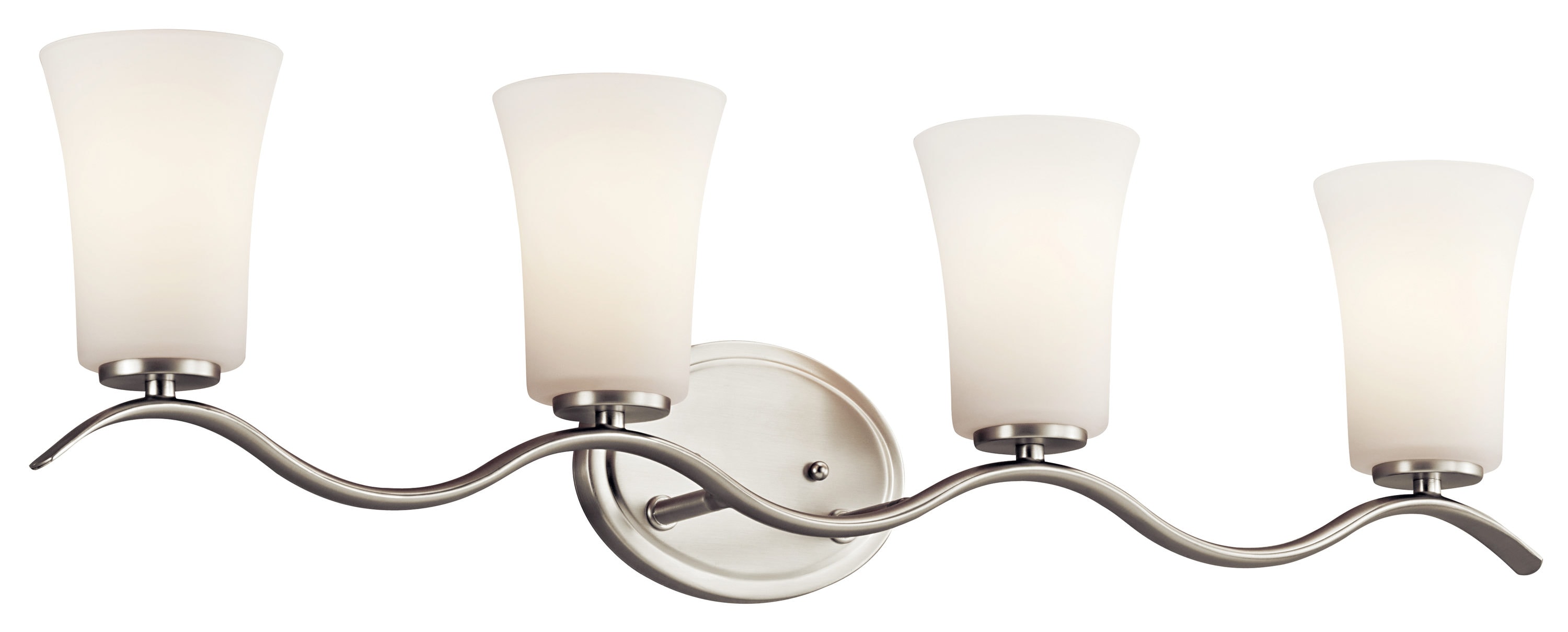Kichler 45377NIL18 Armida 32.25-in 4 -Light Brushed Nickel Transitional Vanity light