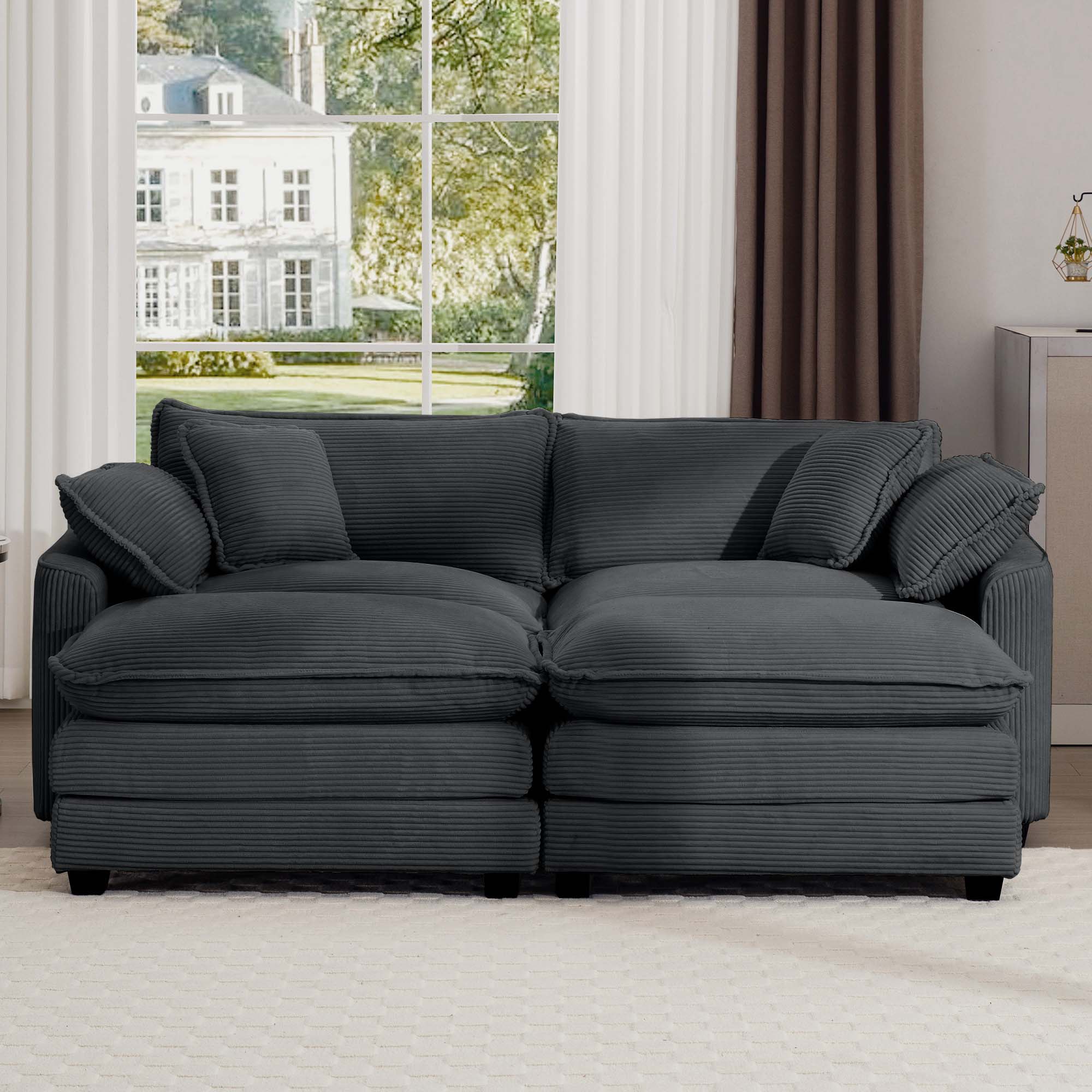 SINOFURN SYA020306GY Sofas-Loveseats - View #2