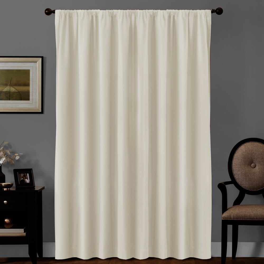  5321 84 LINN 84-Inches linen Blackout Thermal lined Rod pocket Single curtain panel