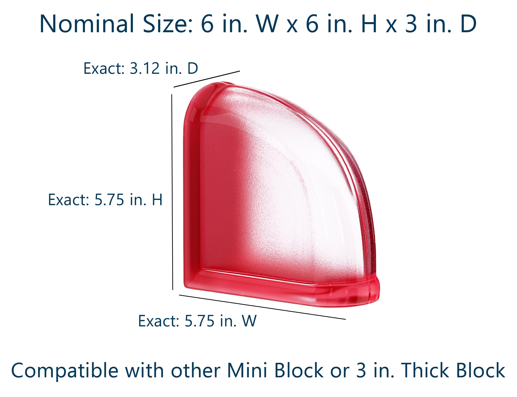 myMINIGLASS 123424 Glass-Block - View #2