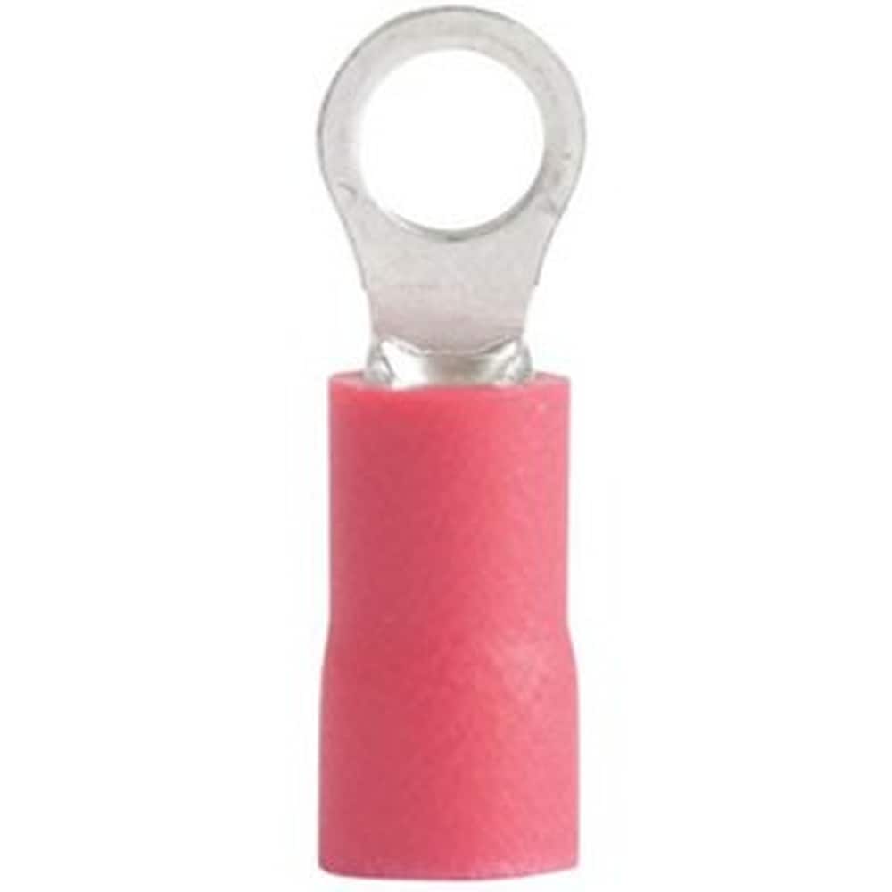  Vinyl-Insulated Ring Terminals 22-16 AWG Red 22-Pack