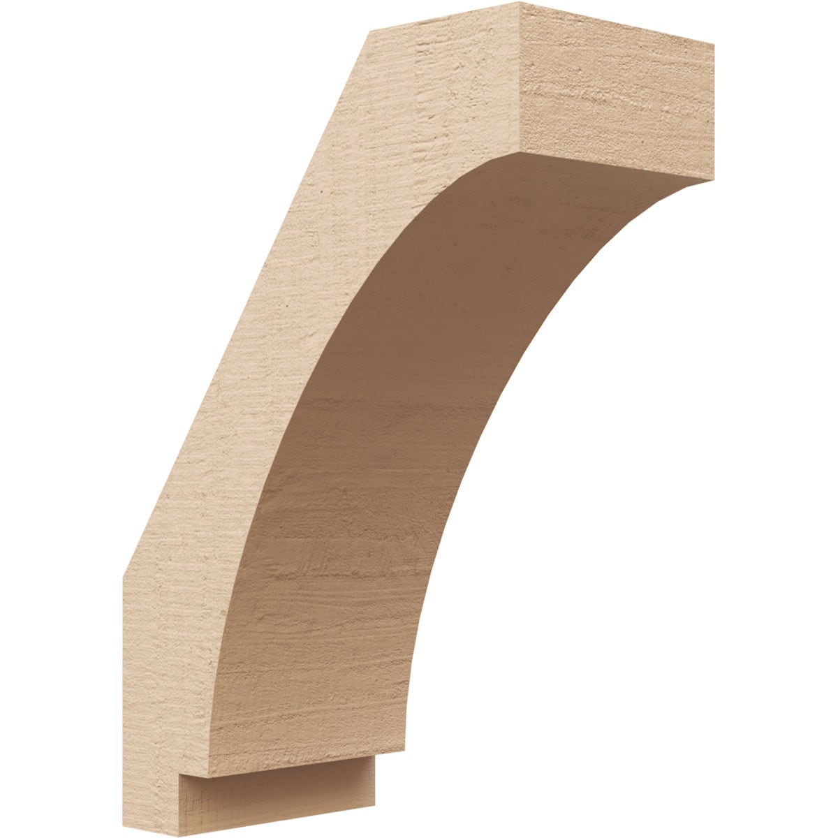 Ekena Millwork BRCUR05X10X14IMPRCPR 5-in x 14-in x 10-in Primed Urethane Imperial Rough Cedar TimberThane Knee Brace