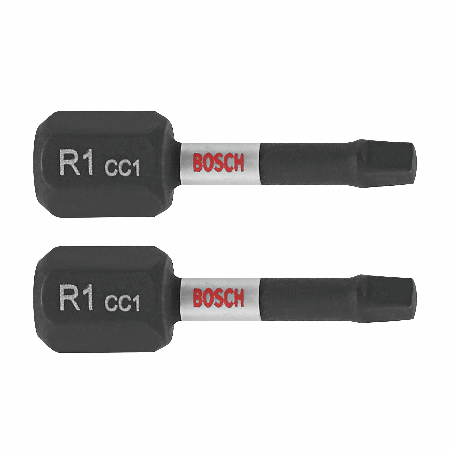 Bosch ITDSQ1102 Driven 1/4-in x 1-in Square/Robertson Impact Driver Bit 2 -Piece
