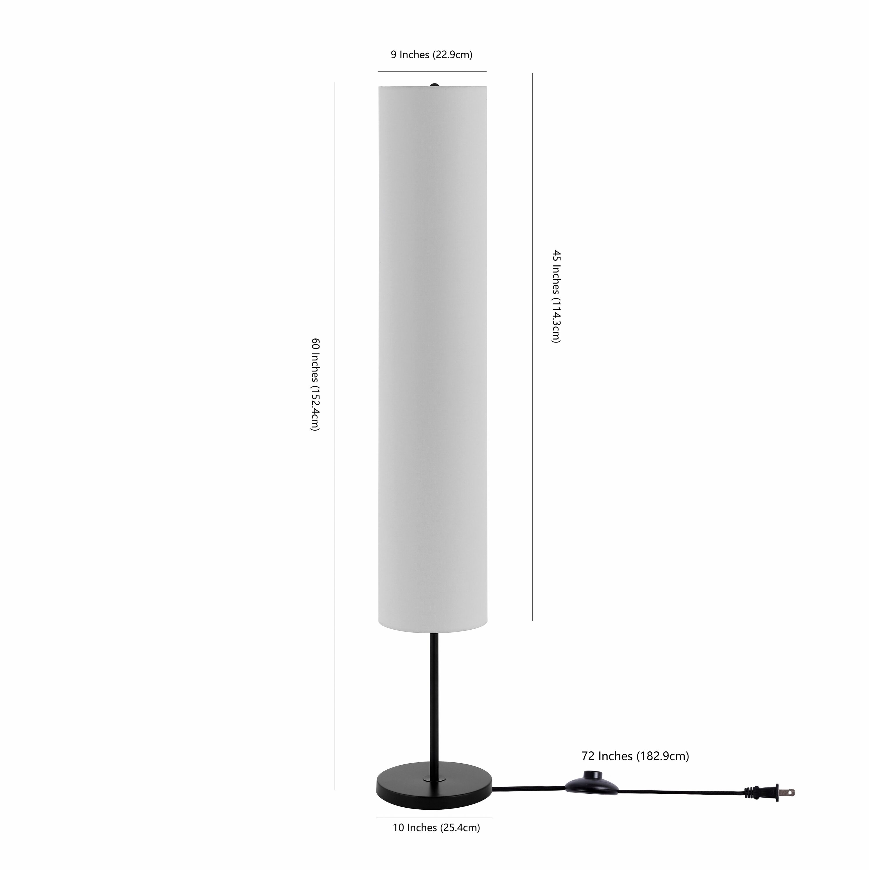 Kylo 60" Adjustable Black Iron Arc Floor Lamp