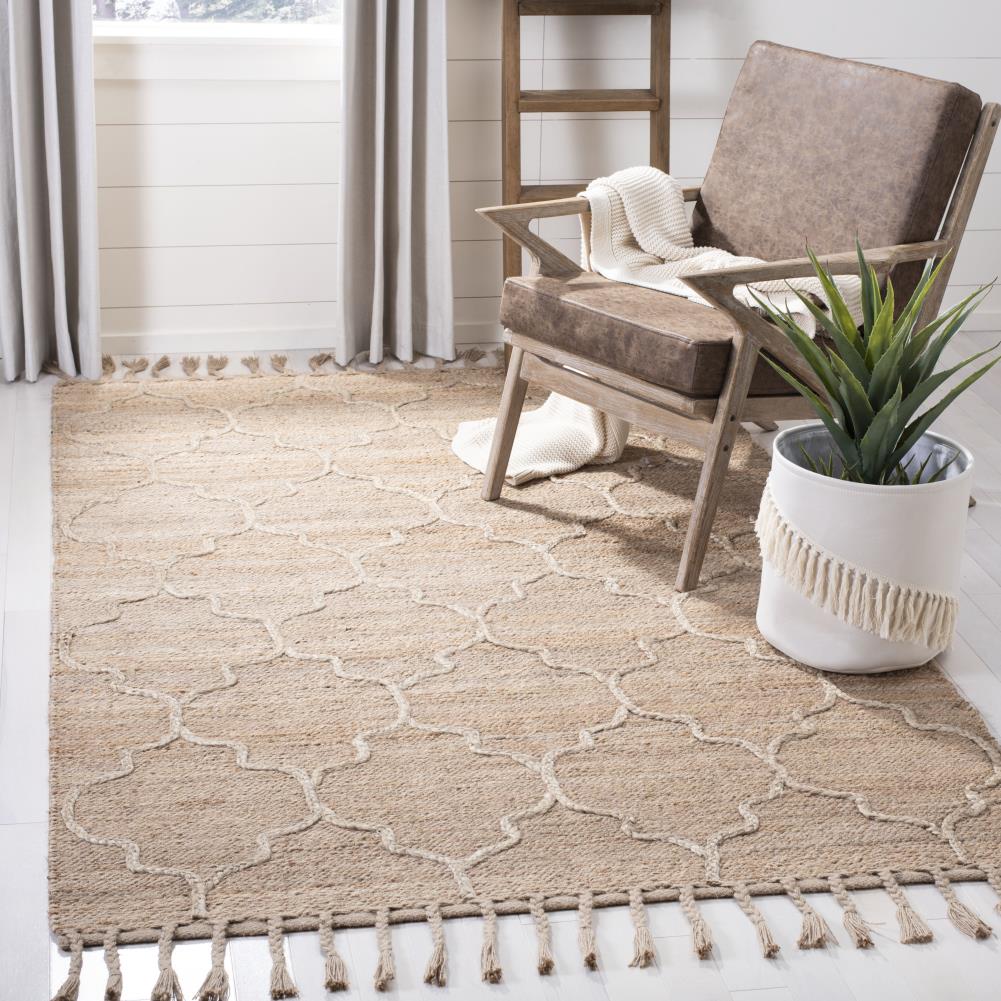 Eco-Friendly Handwoven Jute Rug - Natural 5' x 8'