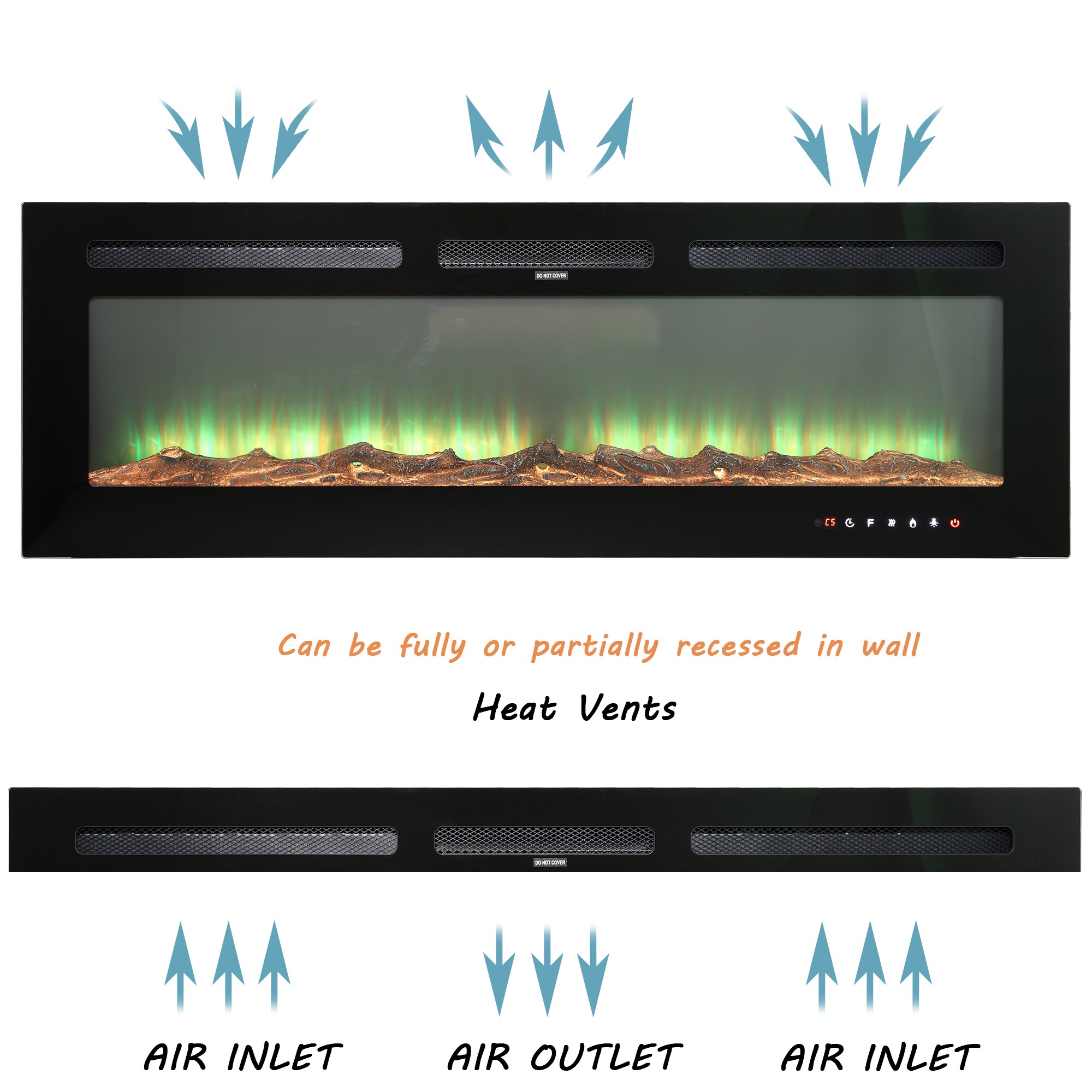 GZMR GZWF-EF50R Electric-Fireplaces - View #5