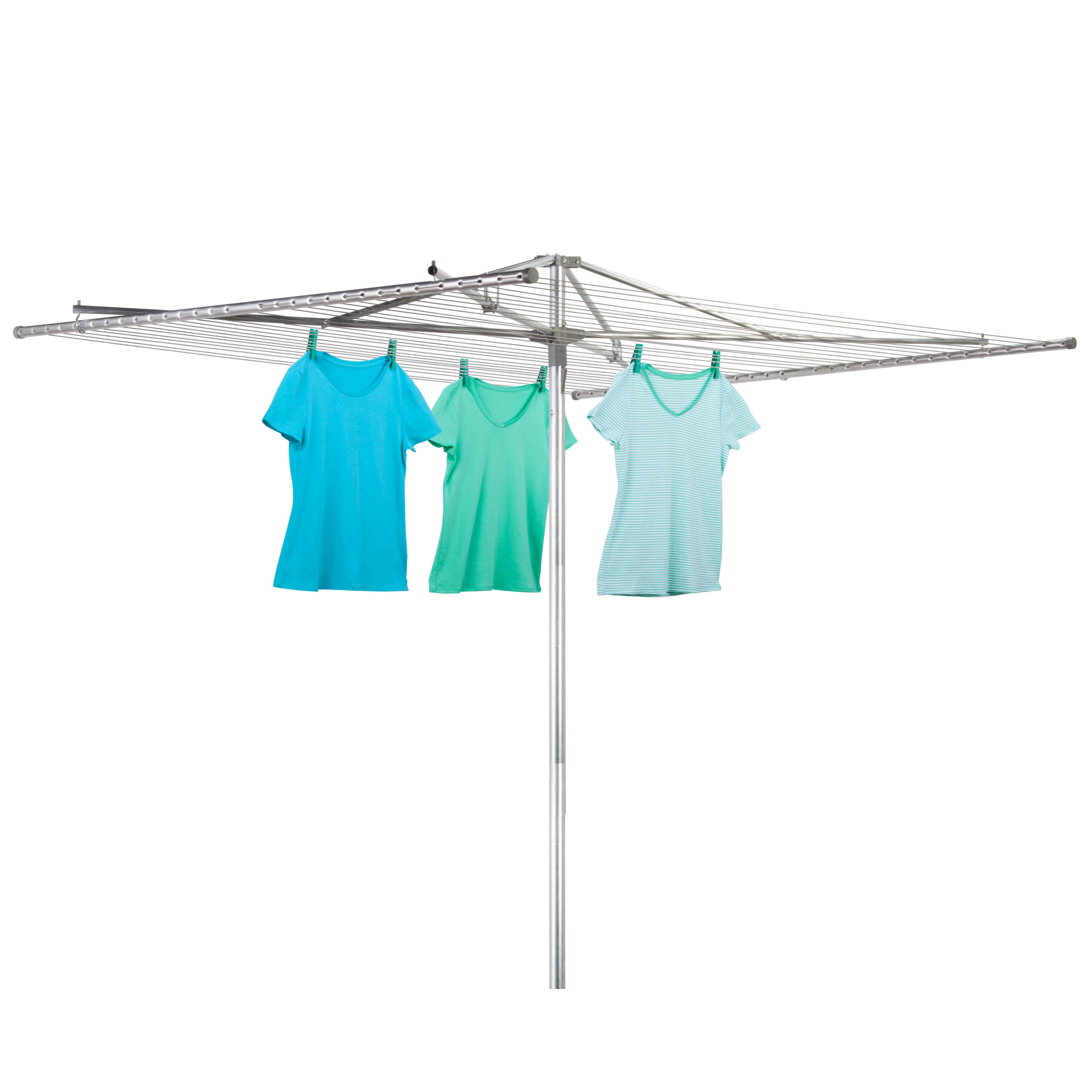 Style Selections 6-Tier 22.64-in Metal Drying Rack in the Clotheslines & Drying  Racks department at