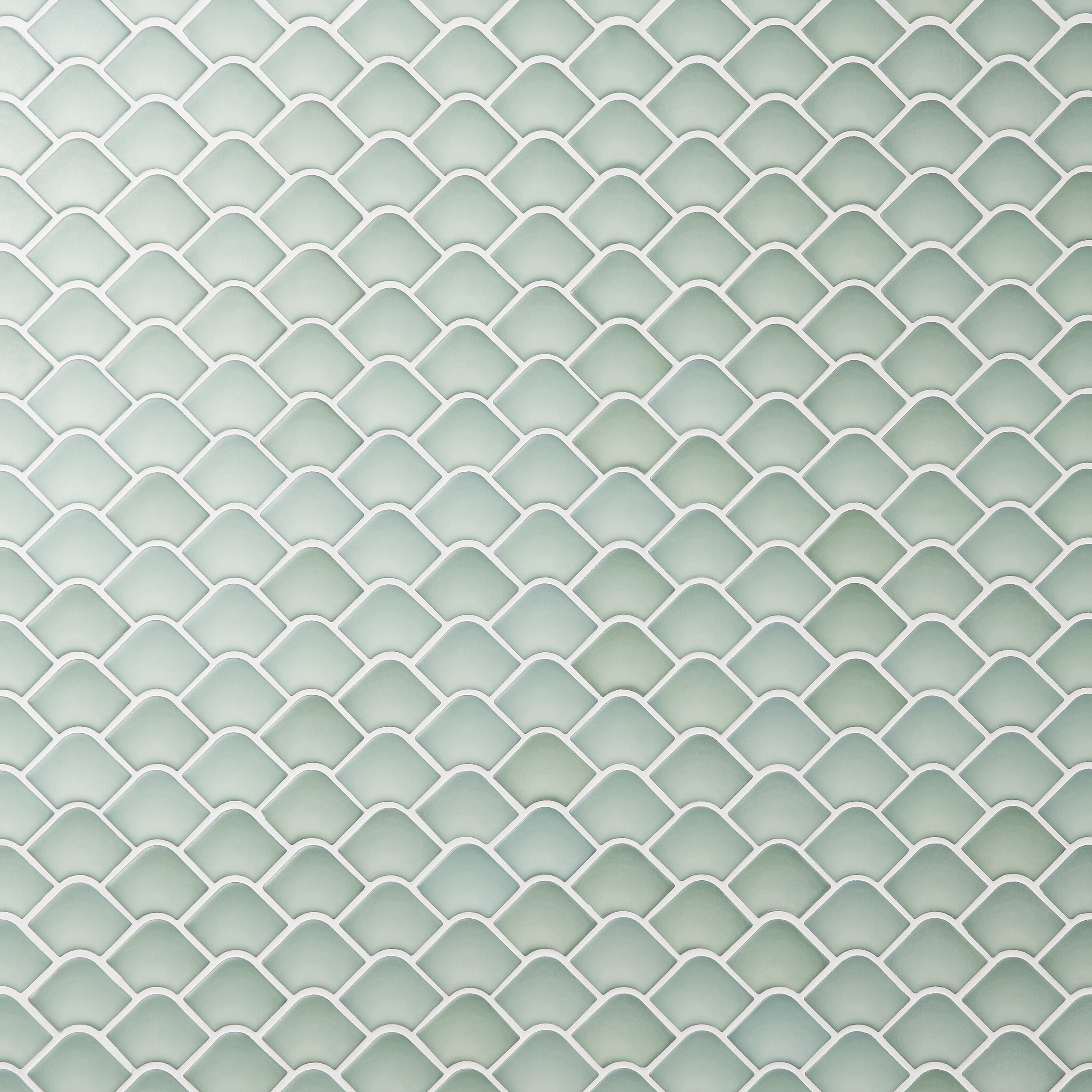 Artmore Tile EXT3RD109196 Amo Green 12-in x 13-in Matte Glass Scale Mosaic Wall Tile ( 1.15-sq ft Piece )