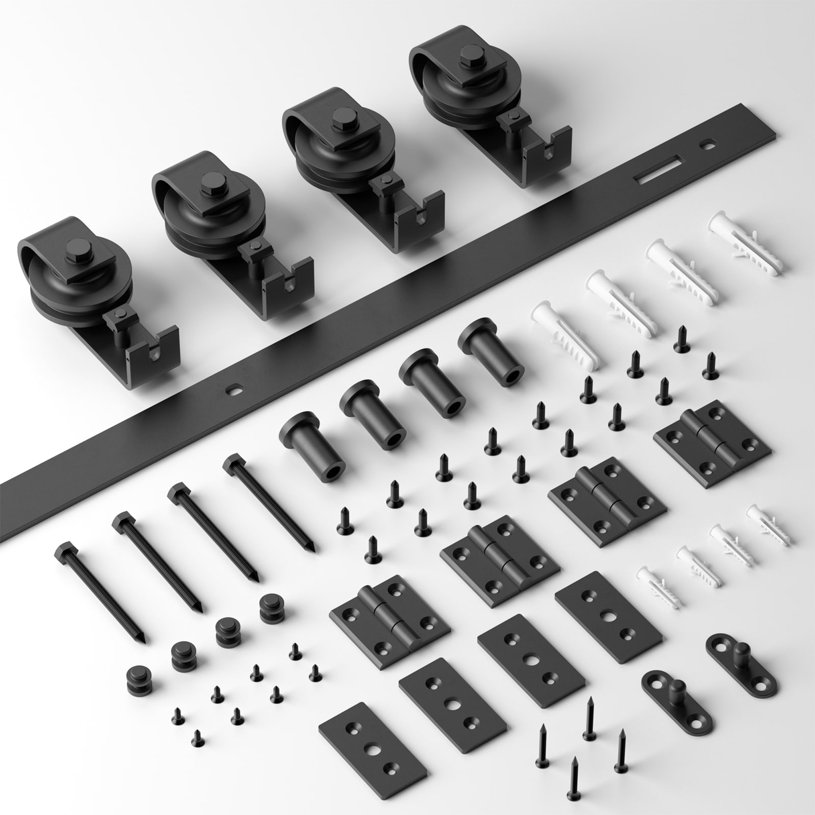 ManDoor BF-20Z-60''-D Barn-Door-Roller-Kits - View #7