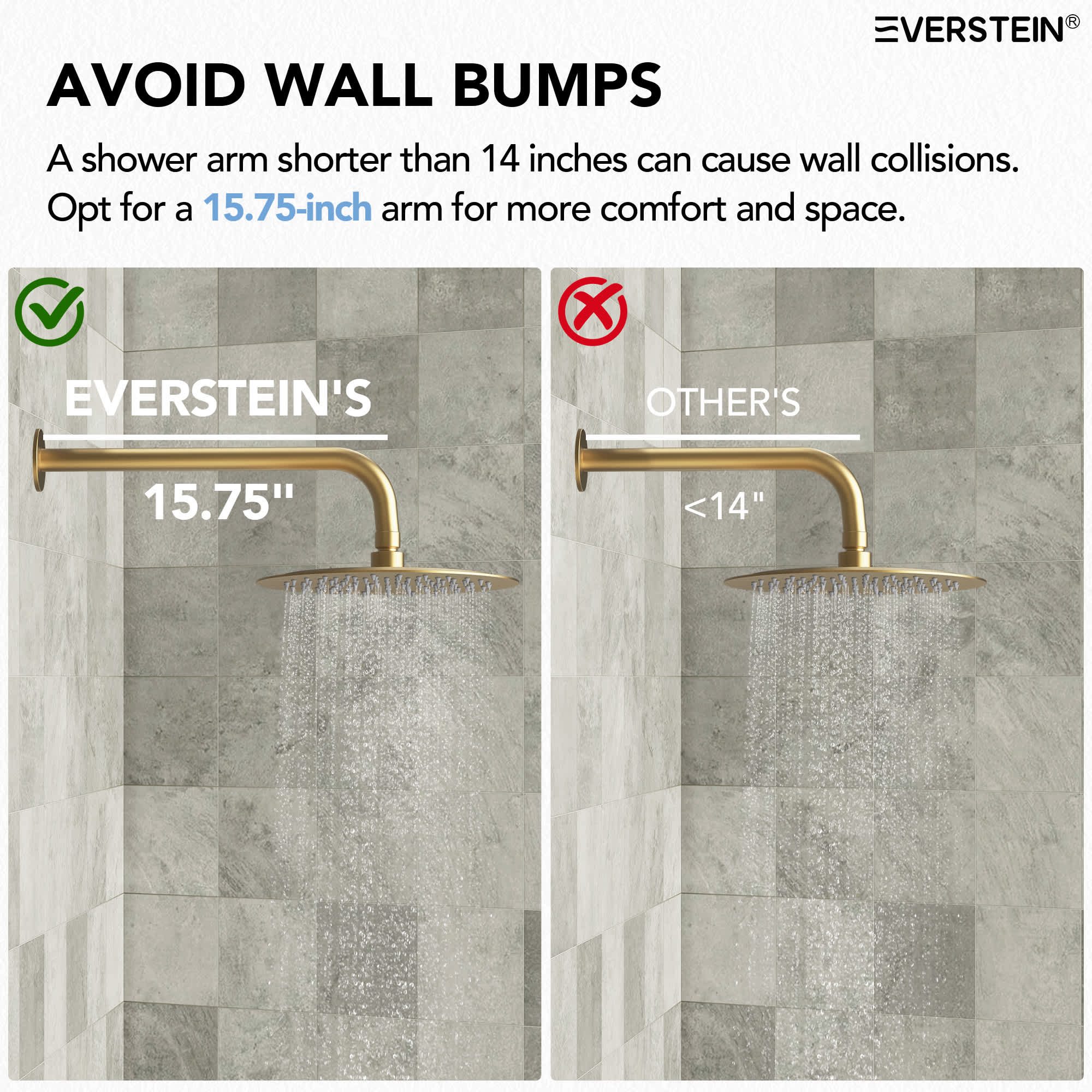 EVERSTEIN SFS-1058-GD10 Tub-Shower-Faucets - View #9