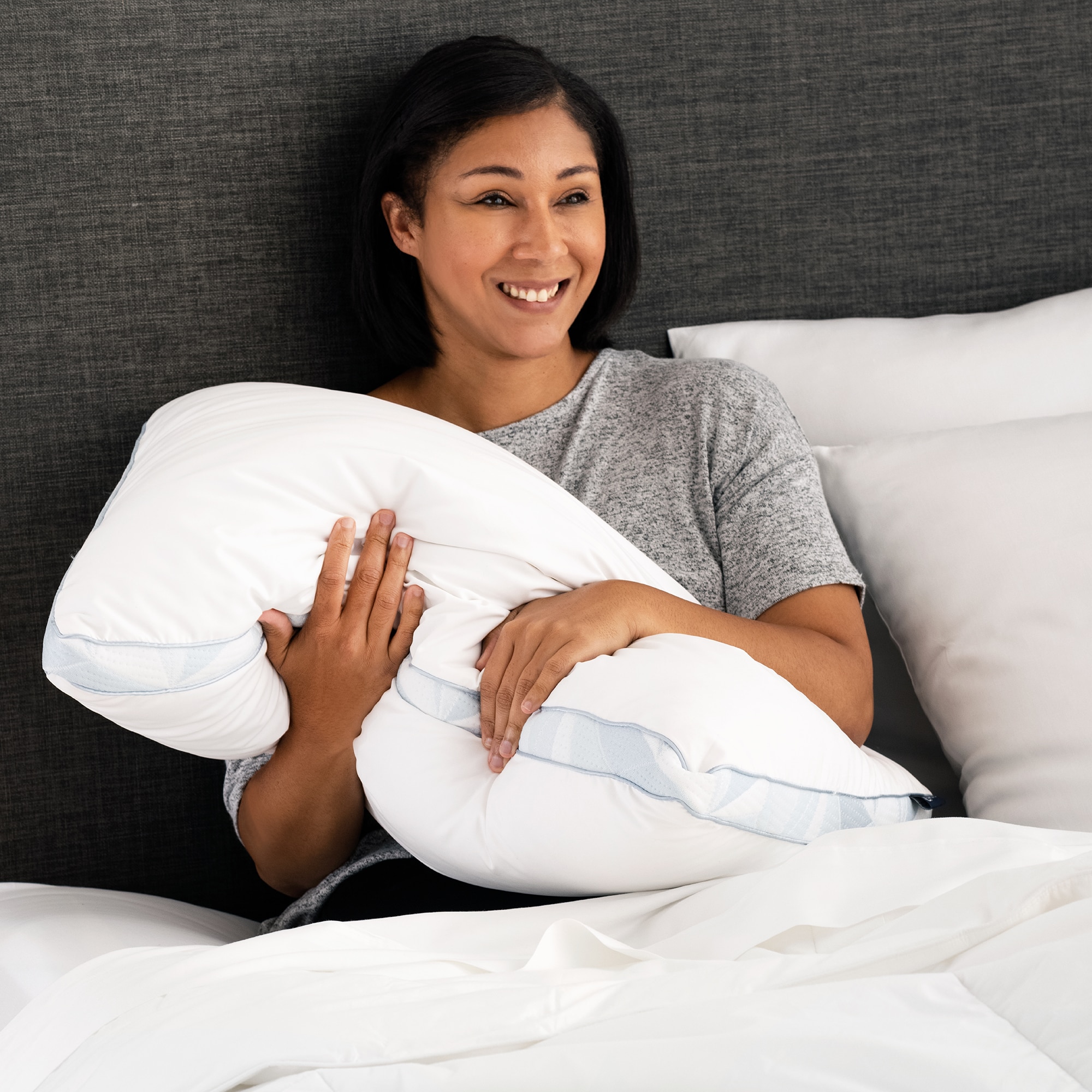 Arctic Sleep Standard Medium Gel Memory Foam Bed Pillow in the Bed Pillows  department at
