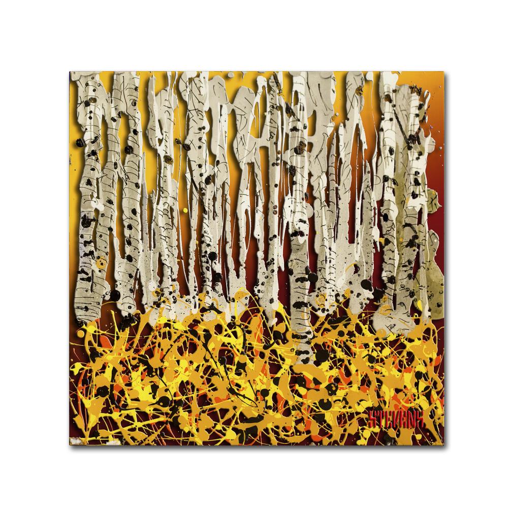 Trademark Fine Art RS993-C2424GG Framed 24-in H x 24-in W Abstract Print on Canvas