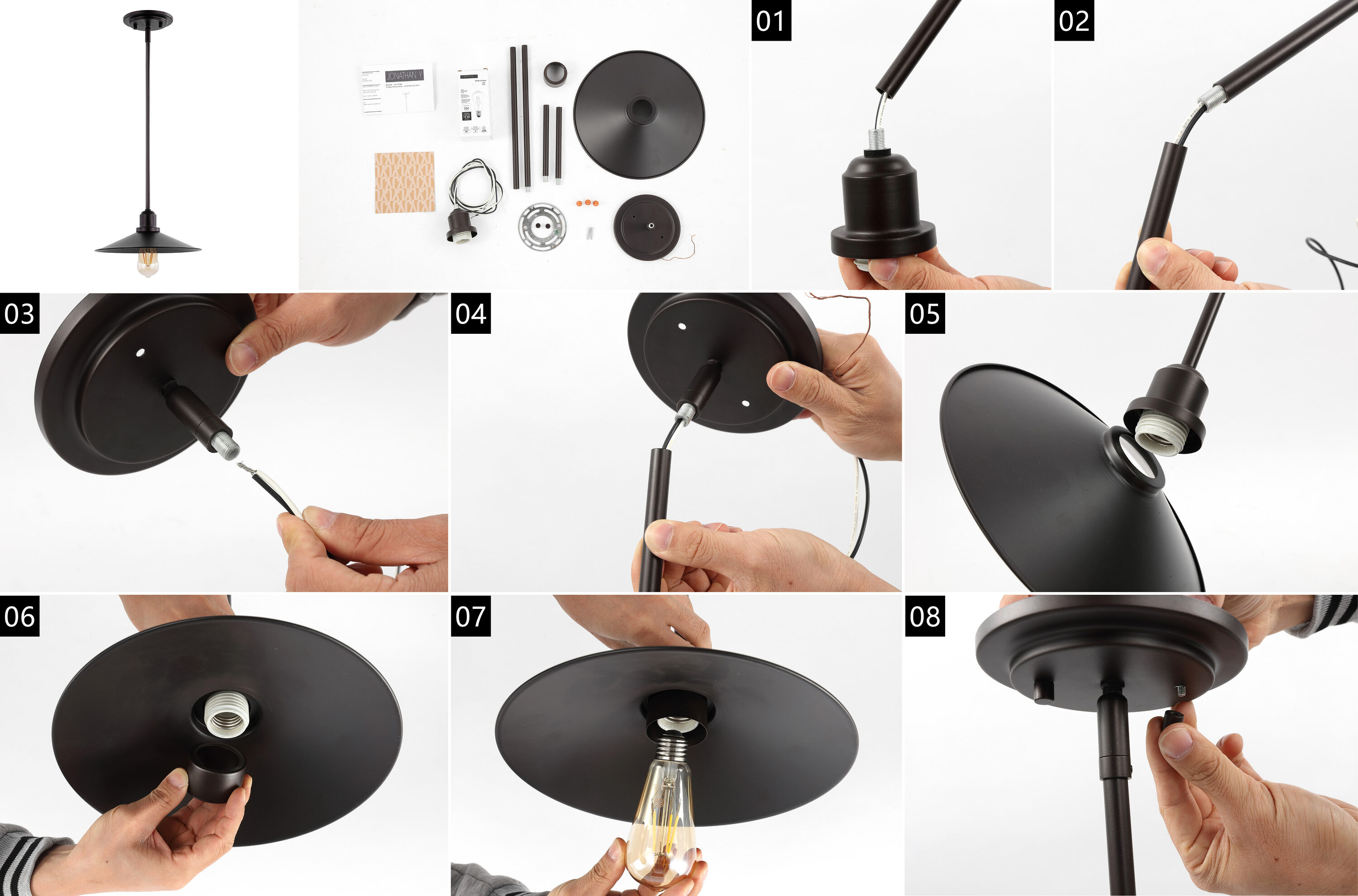 JONATHAN  Y JYL7578A Pendant-Lights - View #8