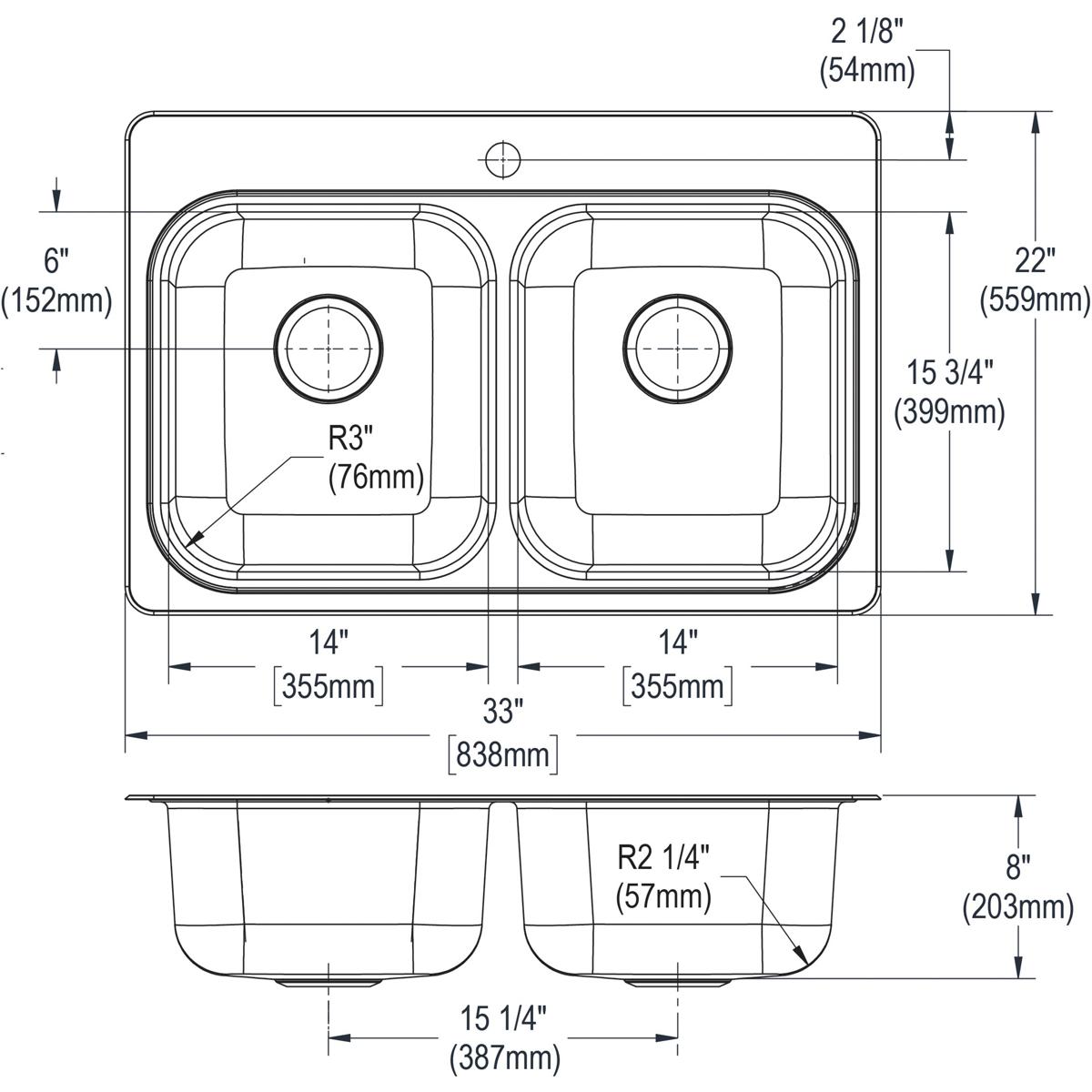 Elkay LWDB332281FP Kitchen-Sinks - View #11