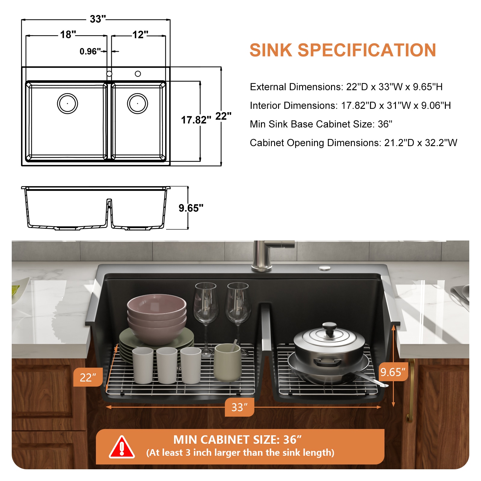 Lordear LD-SYSBLT33 Kitchen-Sinks - View #8