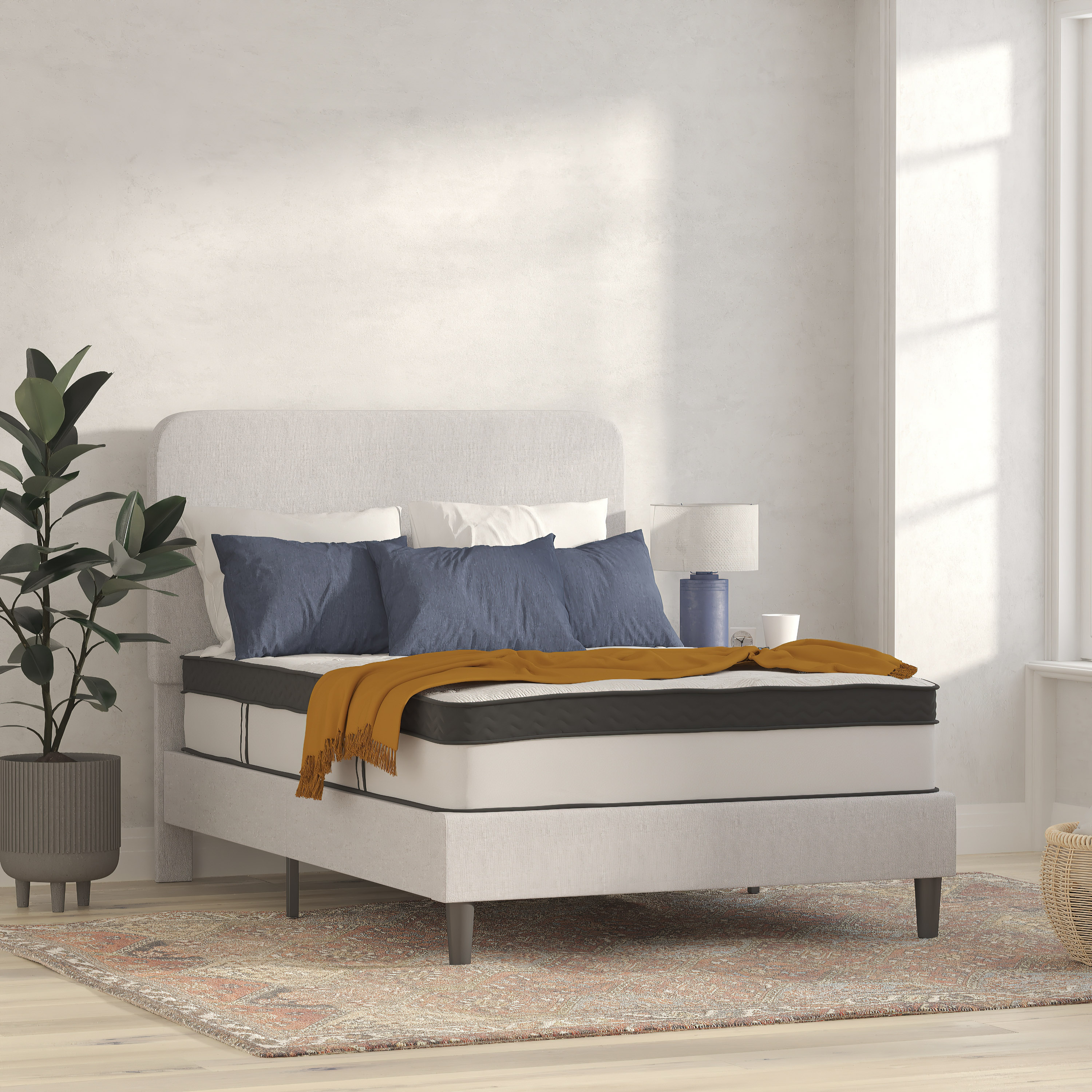 Flash Furniture 889142870203 Capri Comfortable Sleep 12-in Medium Full Pocketed coil spring Mattress in a Box