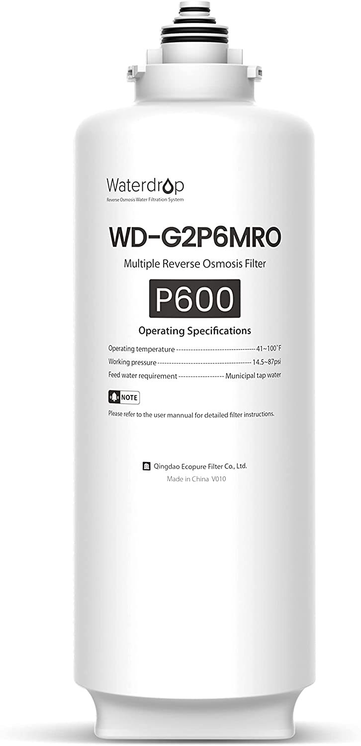 Waterdrop WDG2P600 Filter Reverse Osmosis Under Sink Replacement